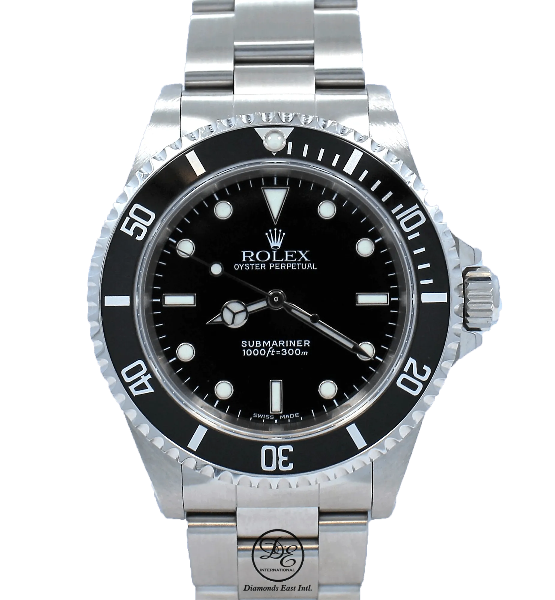 ROLEX Submariner 14060 Oyster Stainless Steel Black Dial Watch