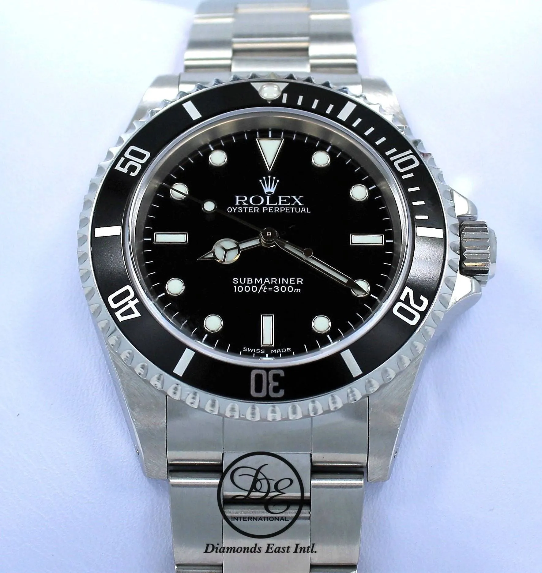ROLEX Submariner 14060 Oyster Stainless Steel Black Dial Watch