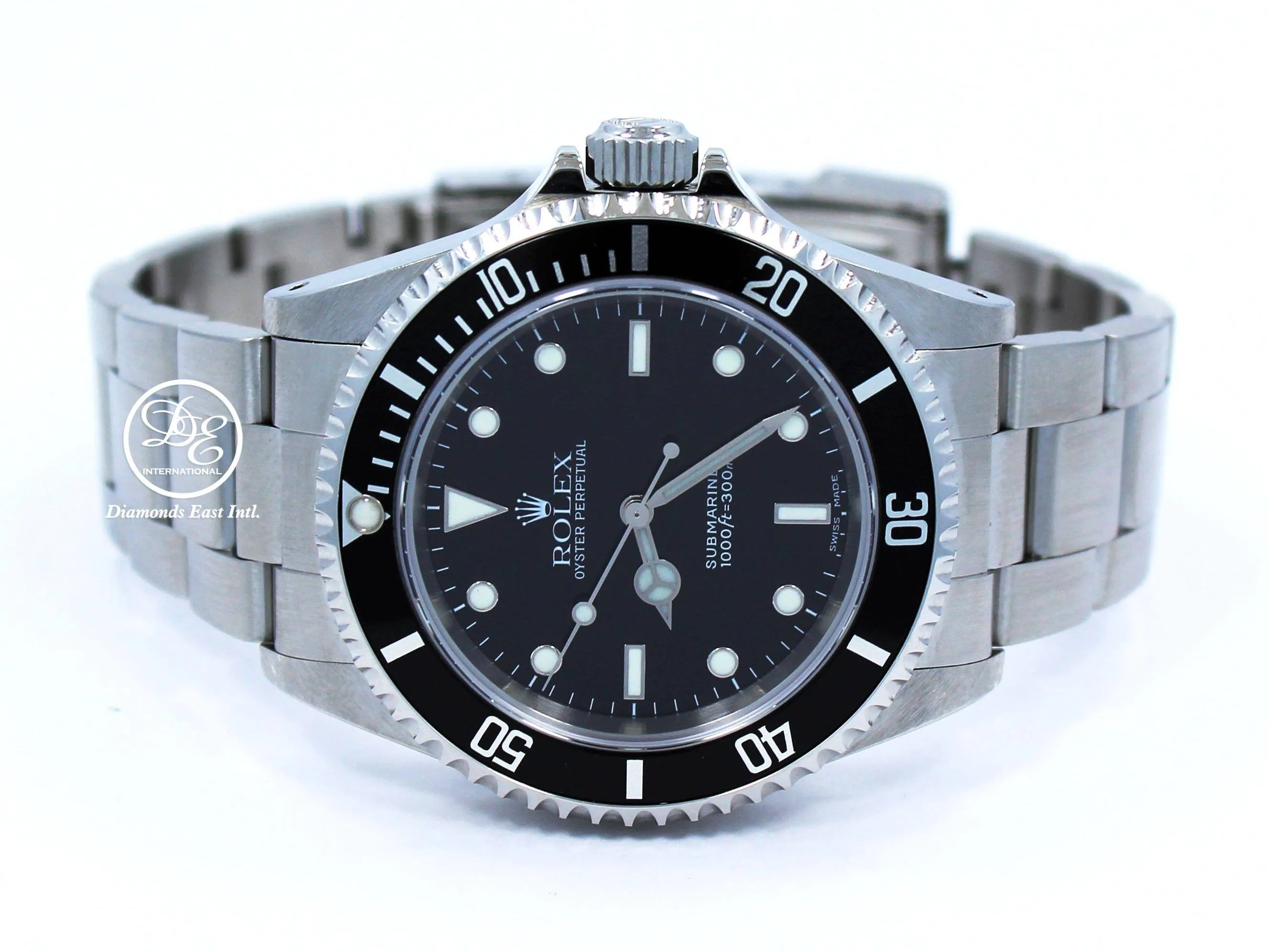 ROLEX Submariner 14060 Oyster Stainless Steel Black Dial Watch