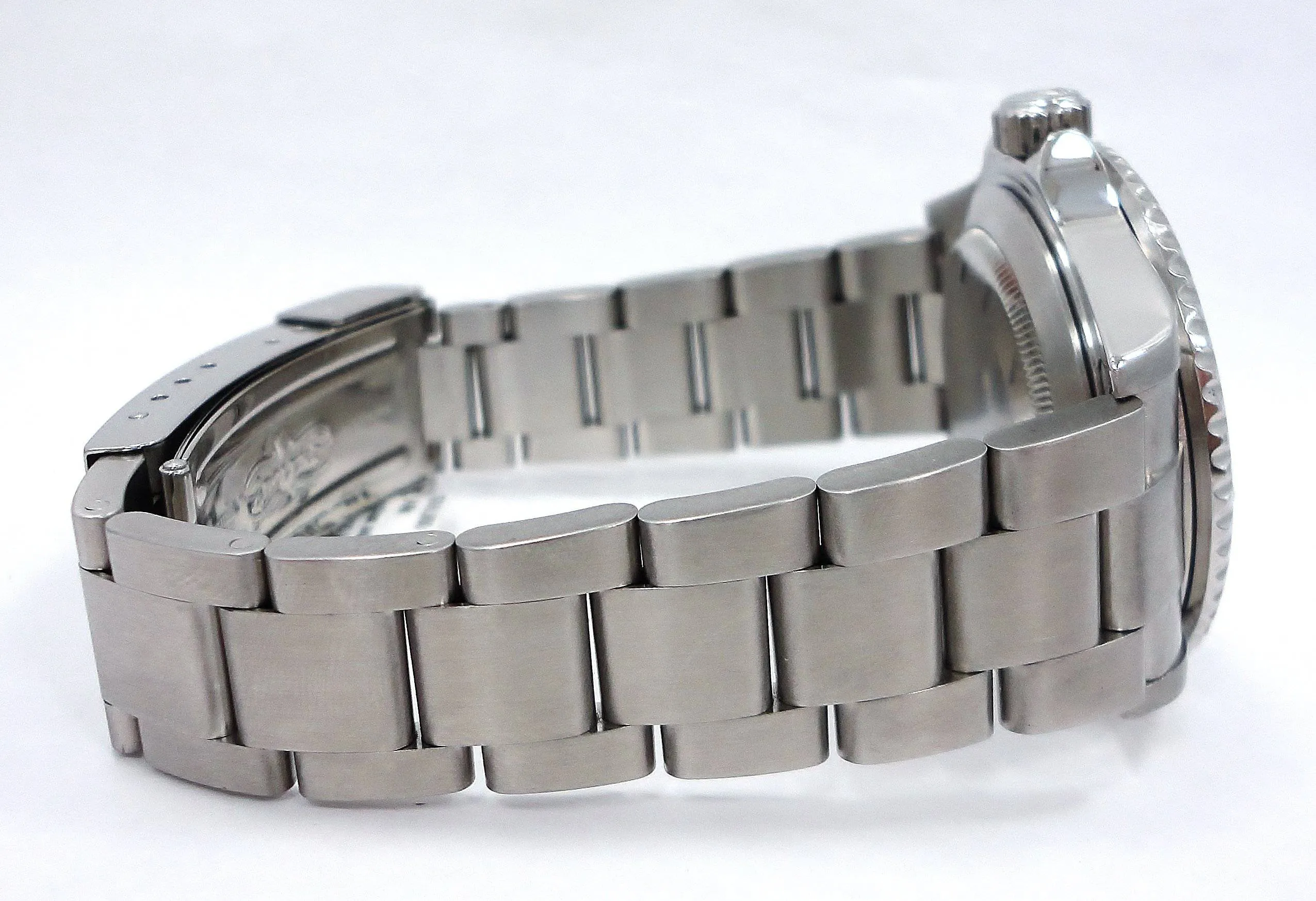 ROLEX Submariner 16610 Oyster Date SS Black Dial Watch BEZEL ENGRAVED MODEL