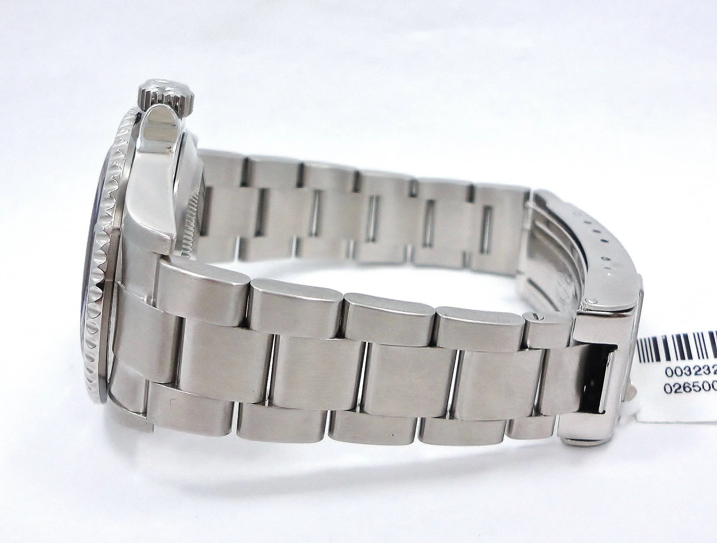 ROLEX Submariner 16610 Oyster Date SS Black Dial Watch BEZEL ENGRAVED MODEL