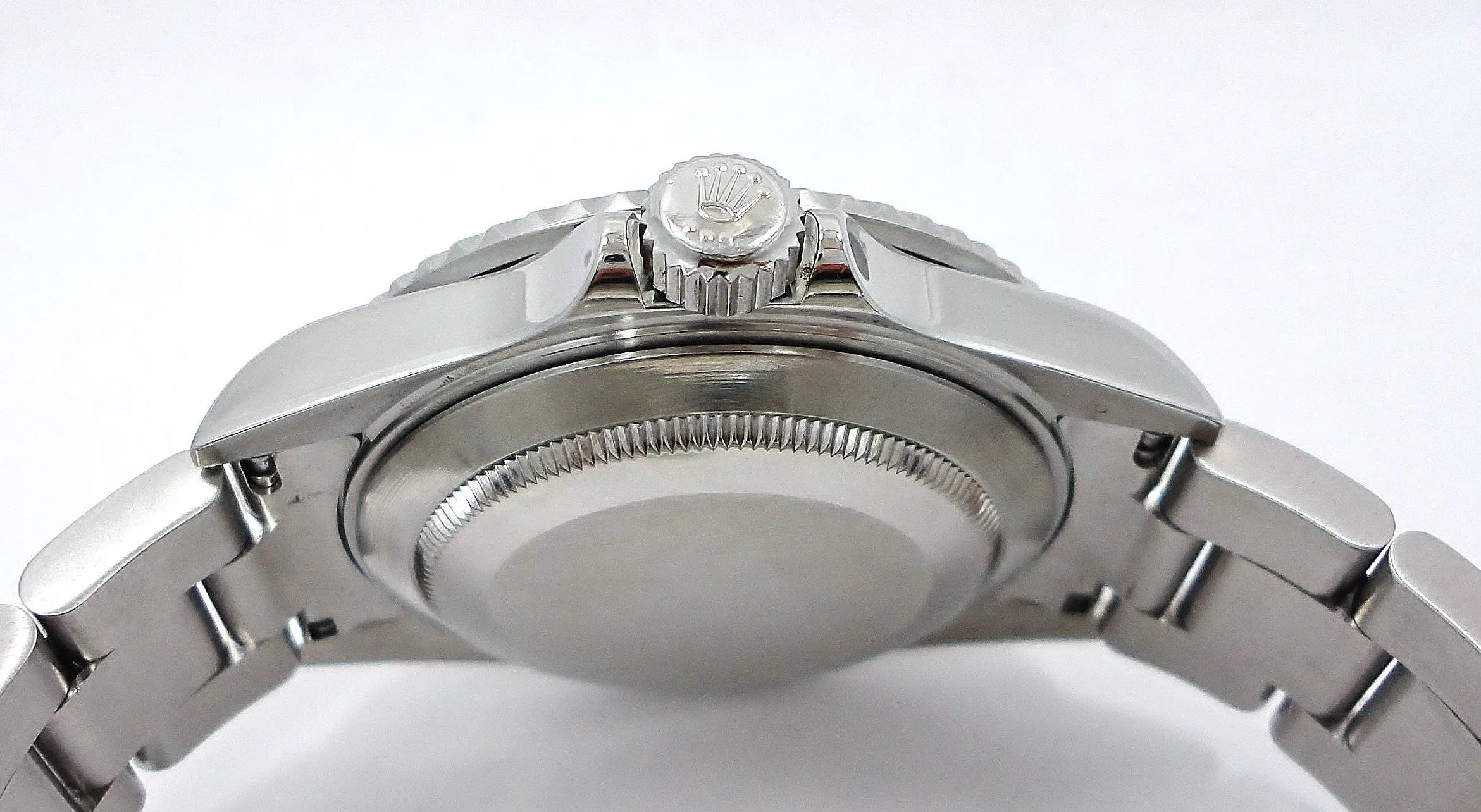 ROLEX Submariner 16610 Oyster Date SS Black Dial Watch BEZEL ENGRAVED MODEL