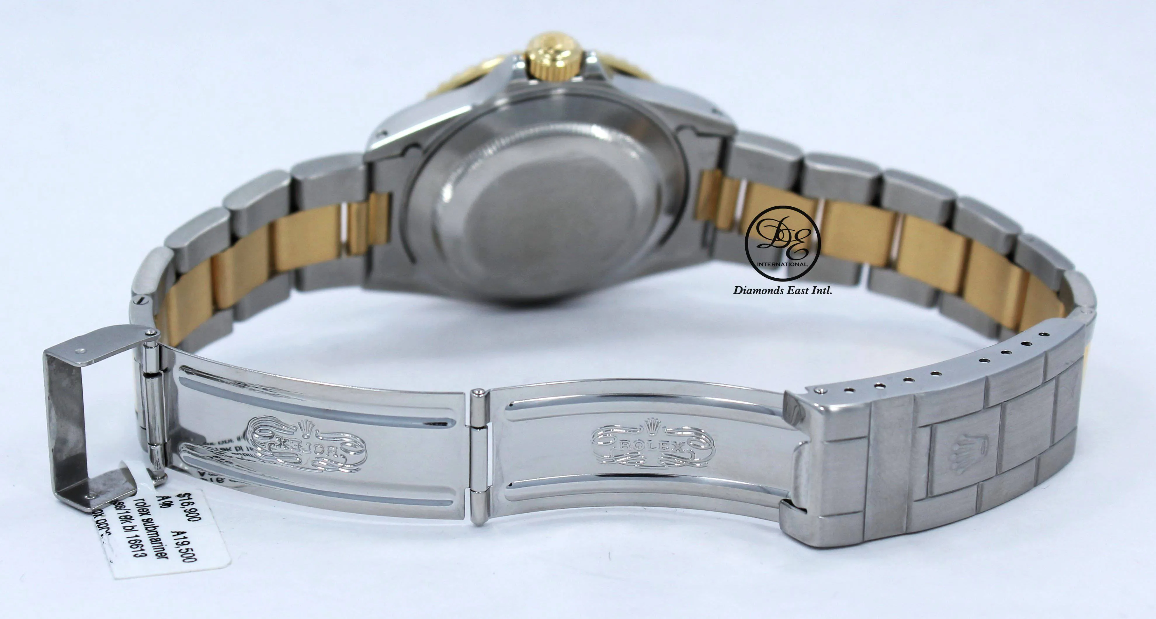 Rolex Submariner 16613 18K Yellow Gold /Steel Blue Bezel Watch BOX/PAPERS