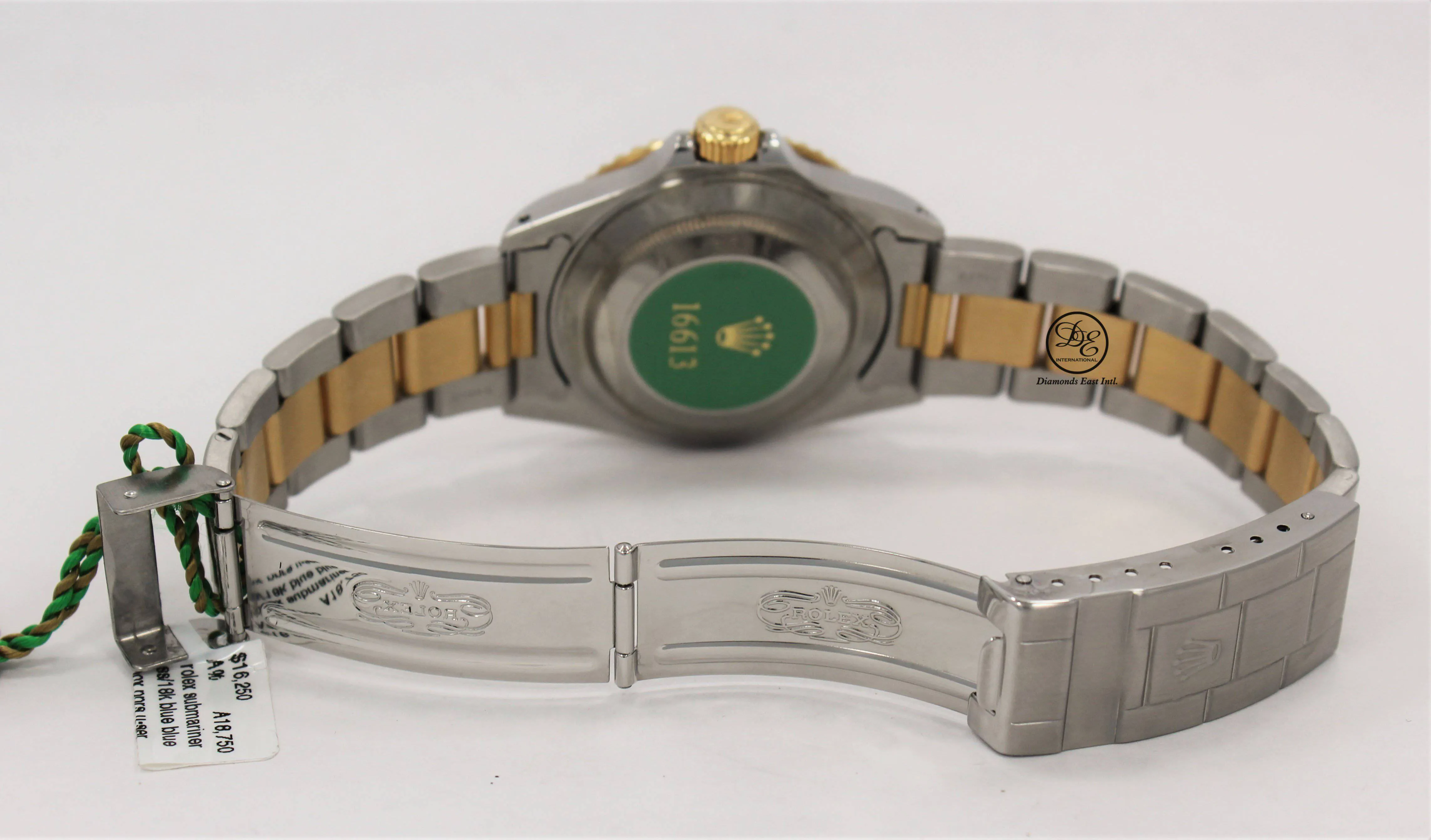 Rolex Submariner 16613 18K Yellow Gold /Steel Oyster Blue Bezel Watch