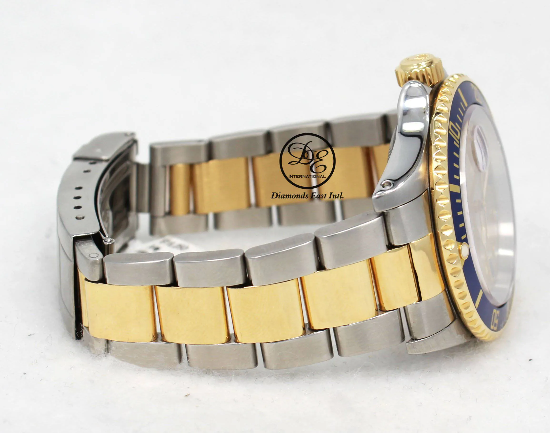 Rolex Submariner 16613 18k Yellow Gold/SS Blue Sapphires & Diamonds Dial