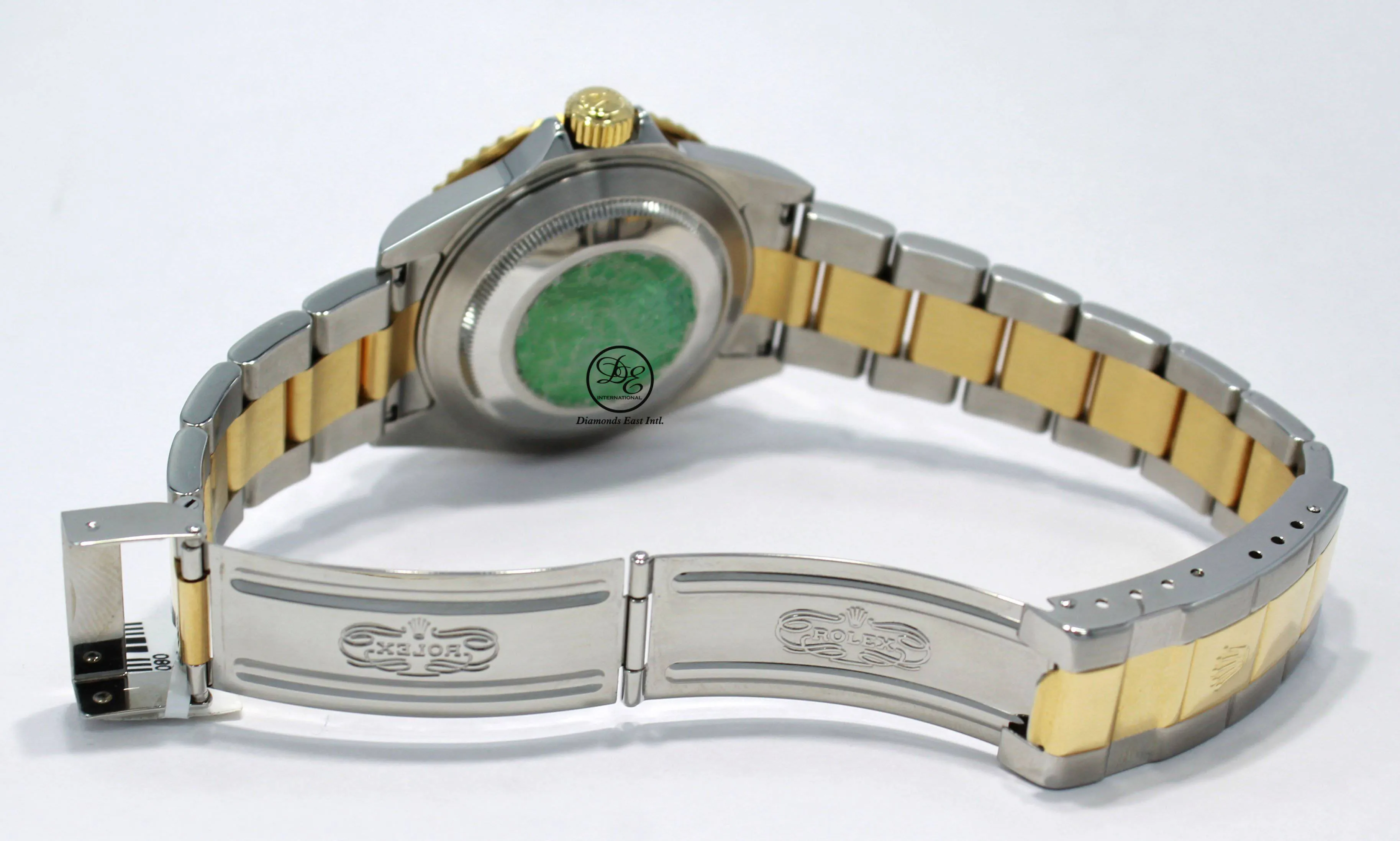 Rolex Submariner 16613 18k Yellow Gold/SS FACTORY Serti Blue Sapphires & Diamonds