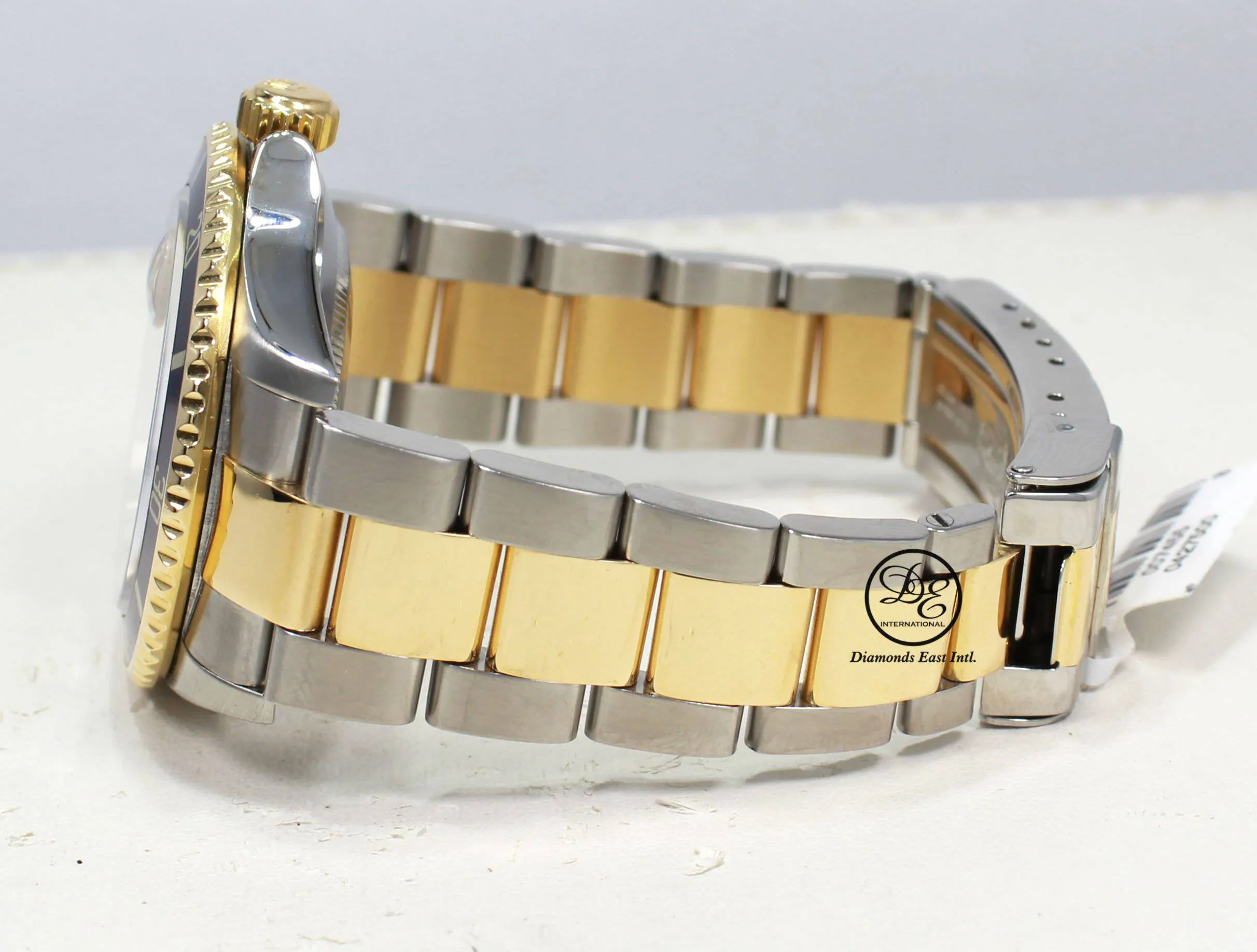 Rolex Submariner 16613 18k Yellow Gold/SS FACTORY SERTI Sapphires/Diamonds BOX/PAPERS