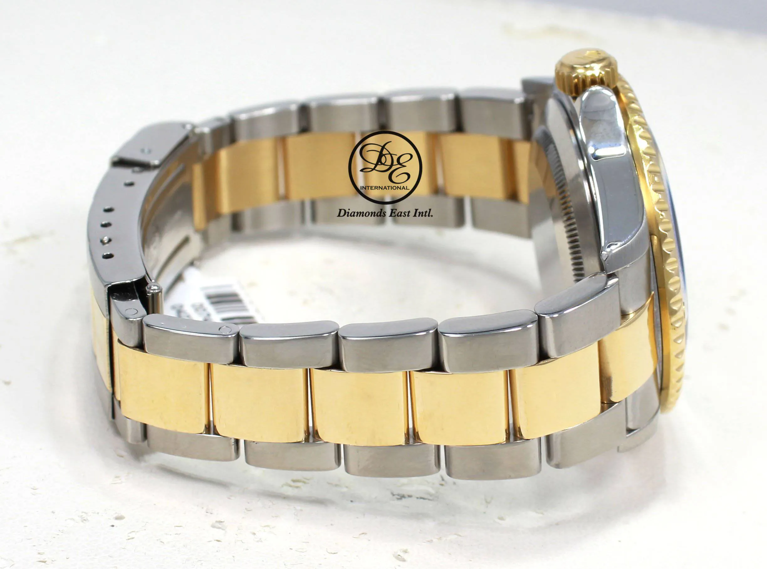 Rolex Submariner 16613 18k Yellow Gold/SS FACTORY SERTI Sapphires/Diamonds BOX/PAPERS