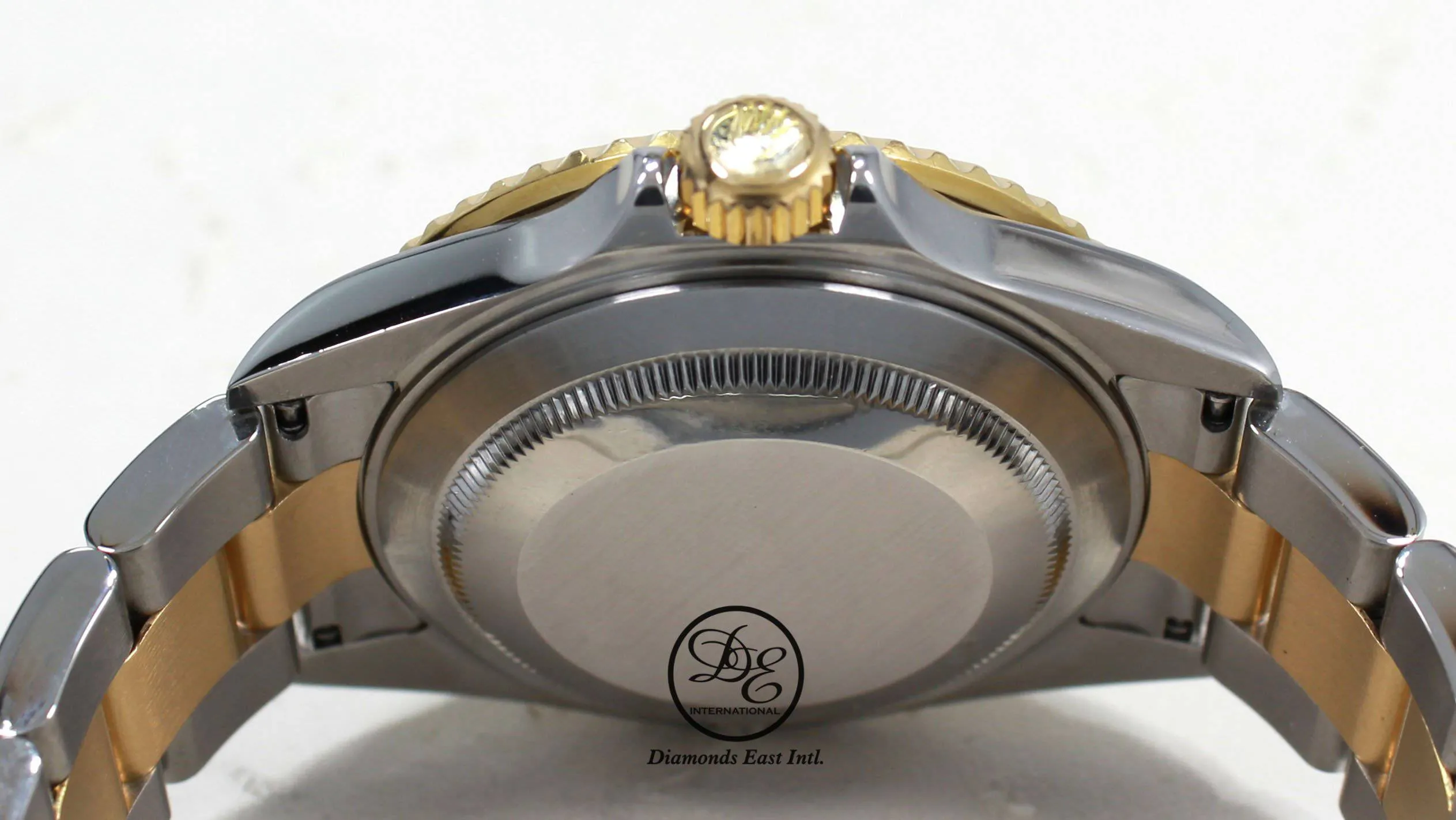 Rolex Submariner 16613 18k Yellow Gold/SS FACTORY SERTI Sapphires/Diamonds BOX/PAPERS