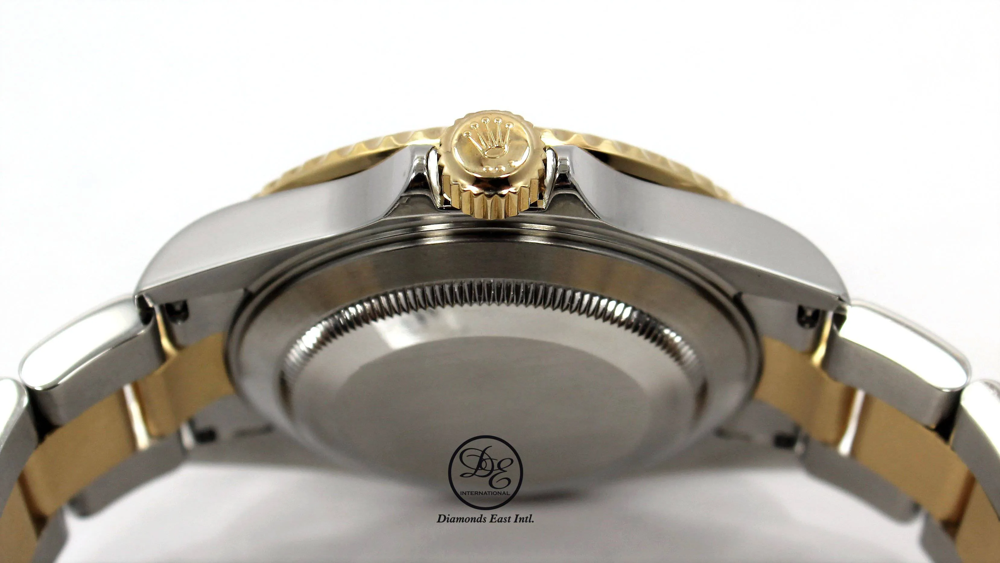 Rolex Submariner 16613T 18k Yellow Gold/SS Factory Serti Blue Sapphires Diamonds BOX/PAPERS