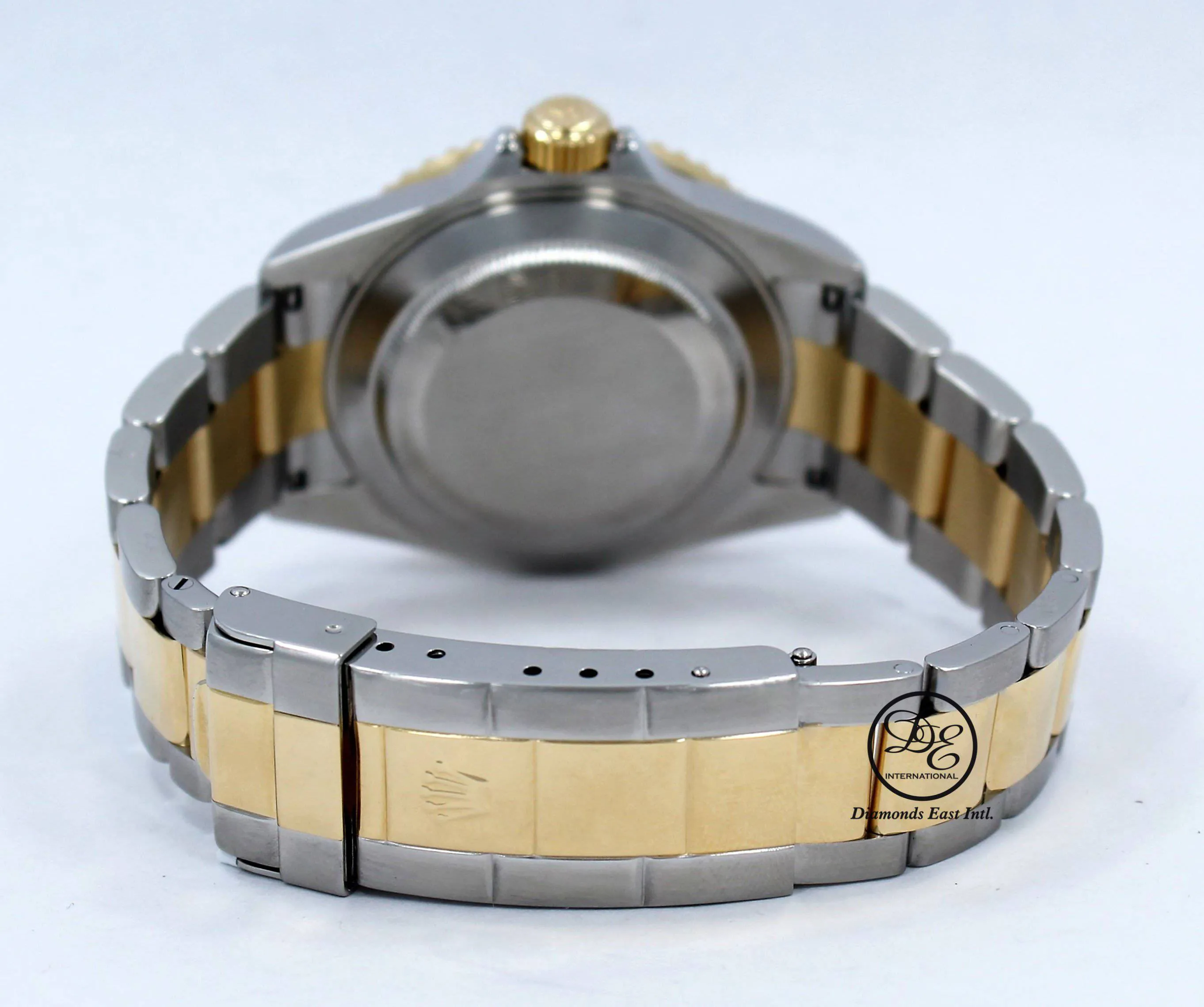 Rolex Submariner 16613T 18k Yellow Gold/SS Factory Serti Blue Sapphires Diamonds BOX/PAPERS