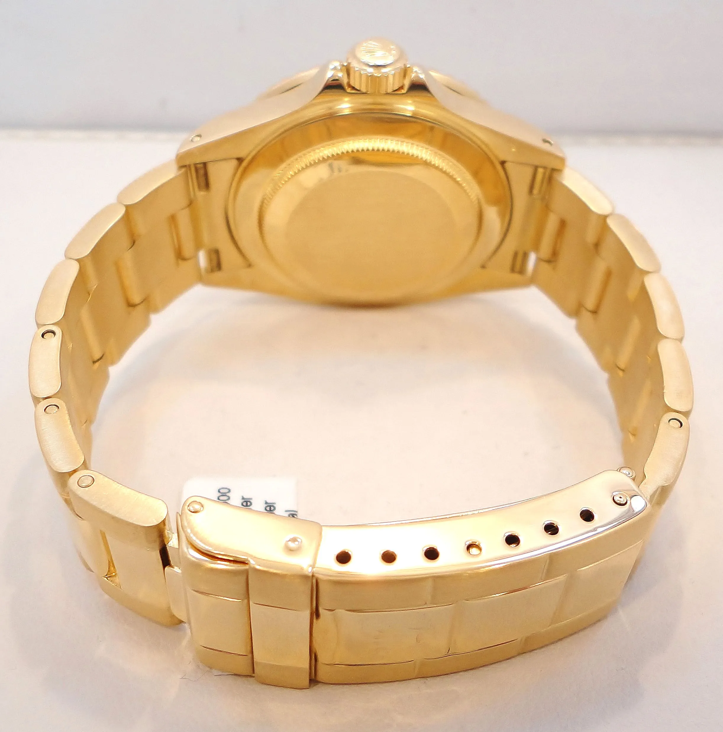 ROLEX Submariner 16618 18k Yellow Gold Oyster Blue Dial & Bezel