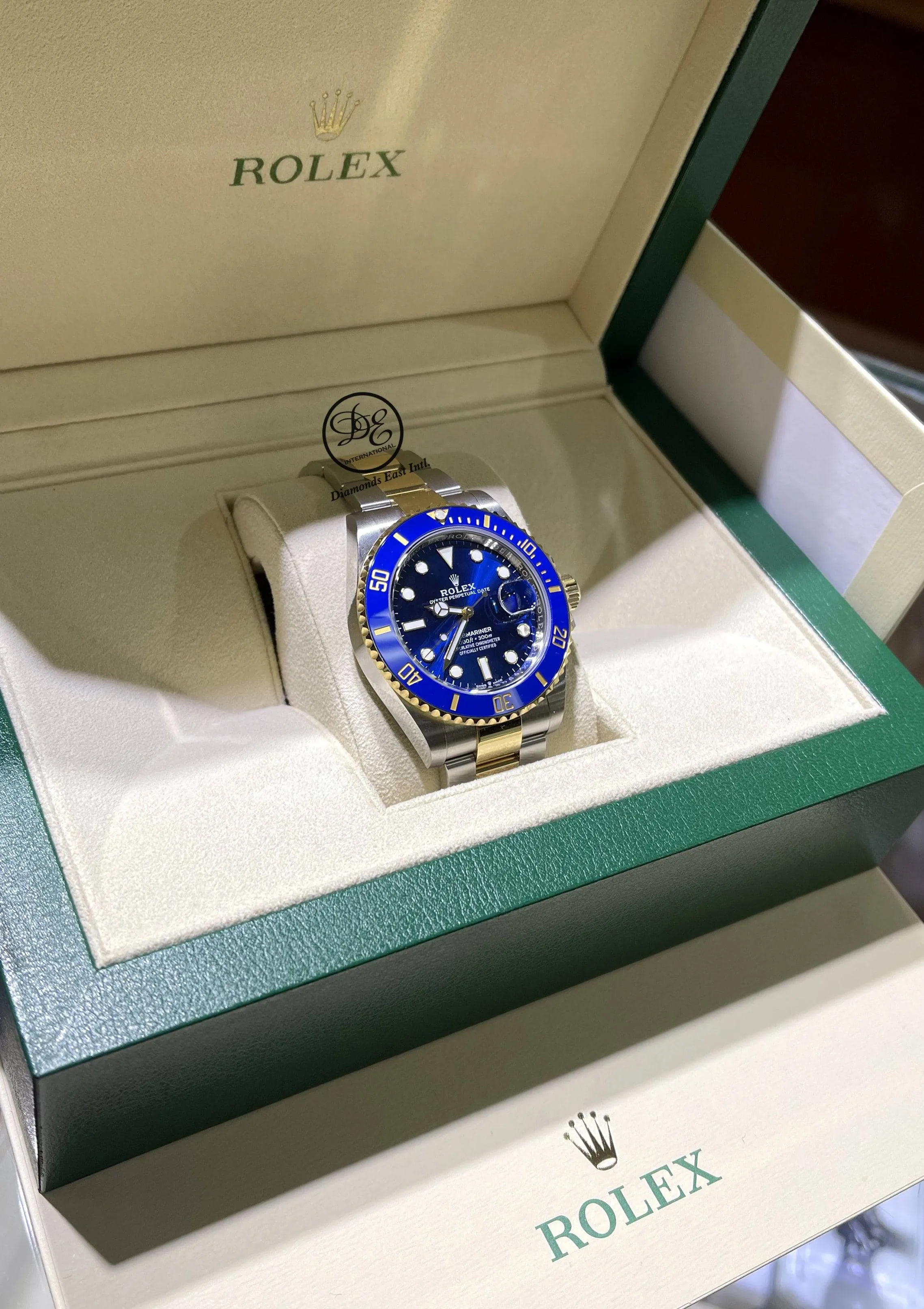 Rolex Submariner 41 126613LB 18K Yellow Gold/Steel Blue Ceramic Watch UNWORN