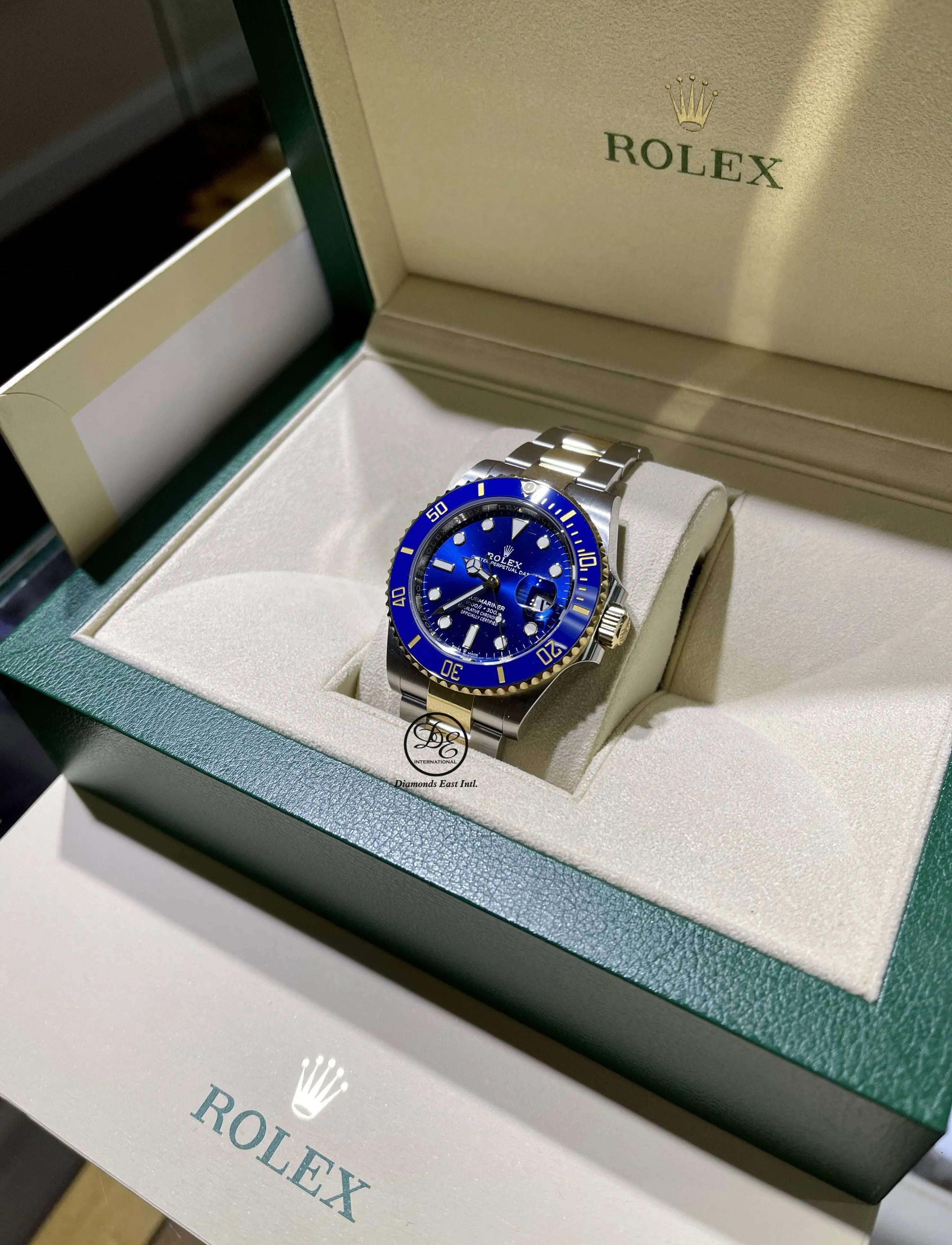 Rolex Submariner 41 126613LB 18K Yellow Gold/Steel Blue Ceramic Watch UNWORN