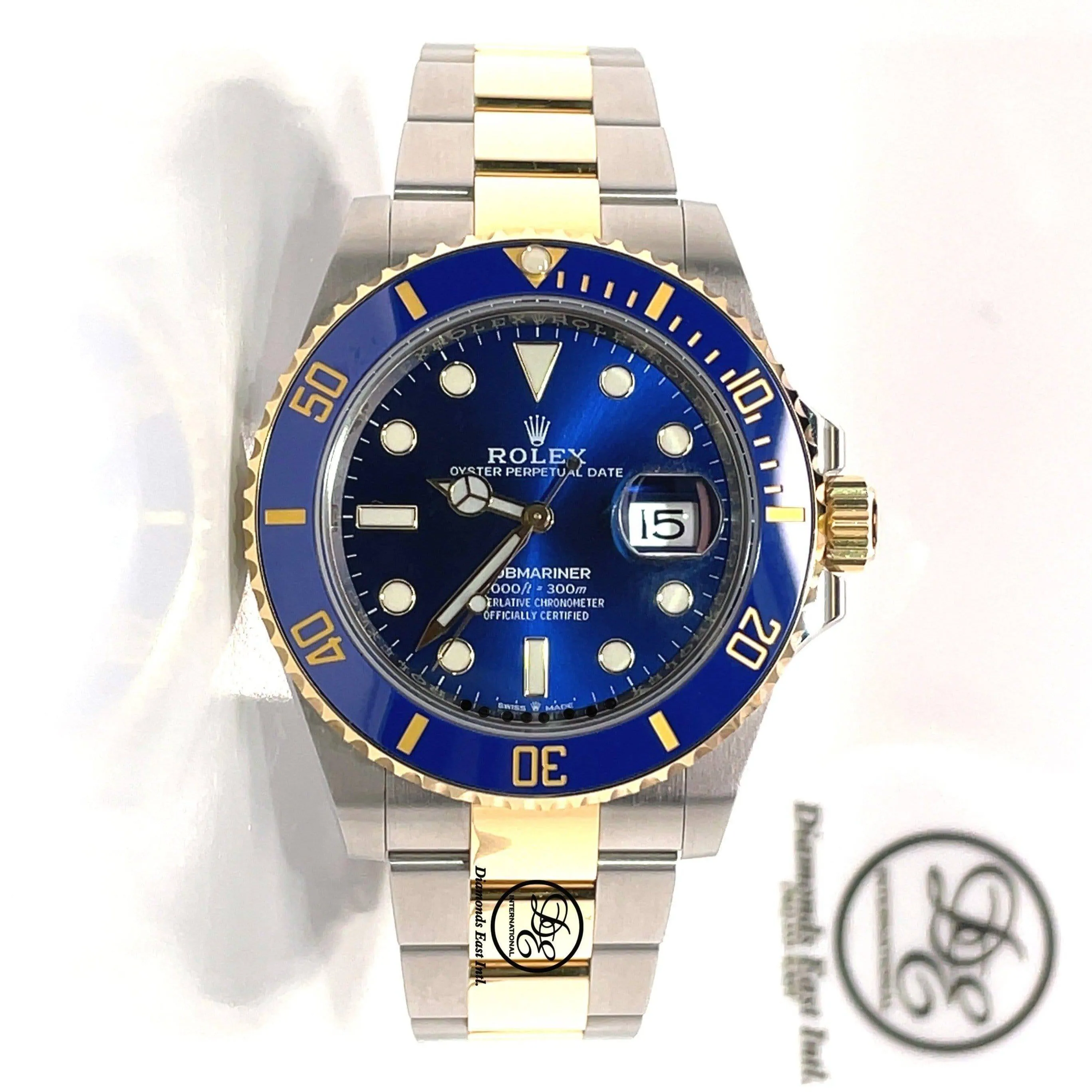 Rolex Submariner 41 126613LB 18K Yellow Gold/Steel Blue Ceramic Watch UNWORN