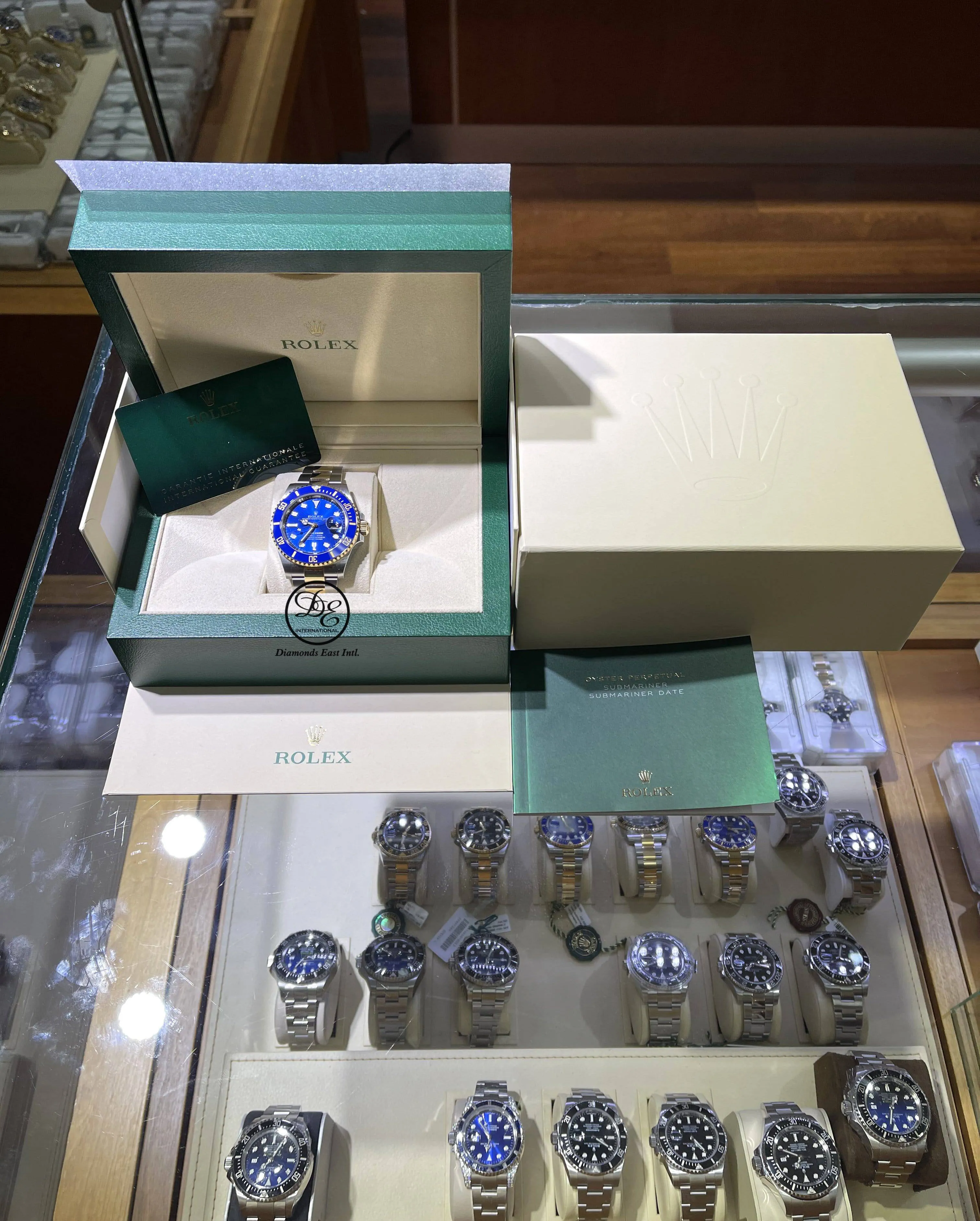 Rolex Submariner 41mm 126613LB 18K Yellow Gold/Steel Blue Ceramic Watch UNWORN