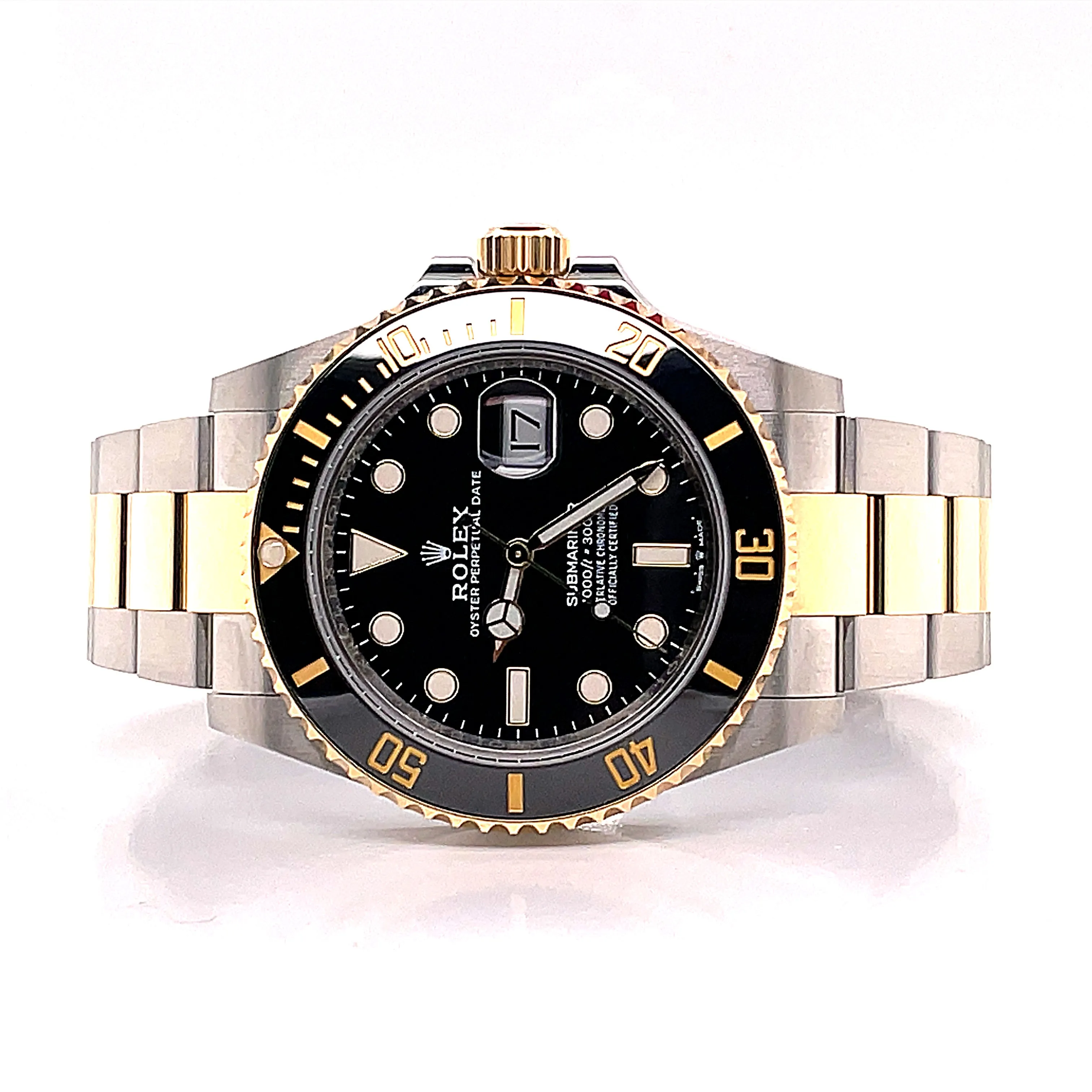 Rolex Submariner 41mm Yellow Gold Steel Black Dial 126613LN Box and Papers UNWORN