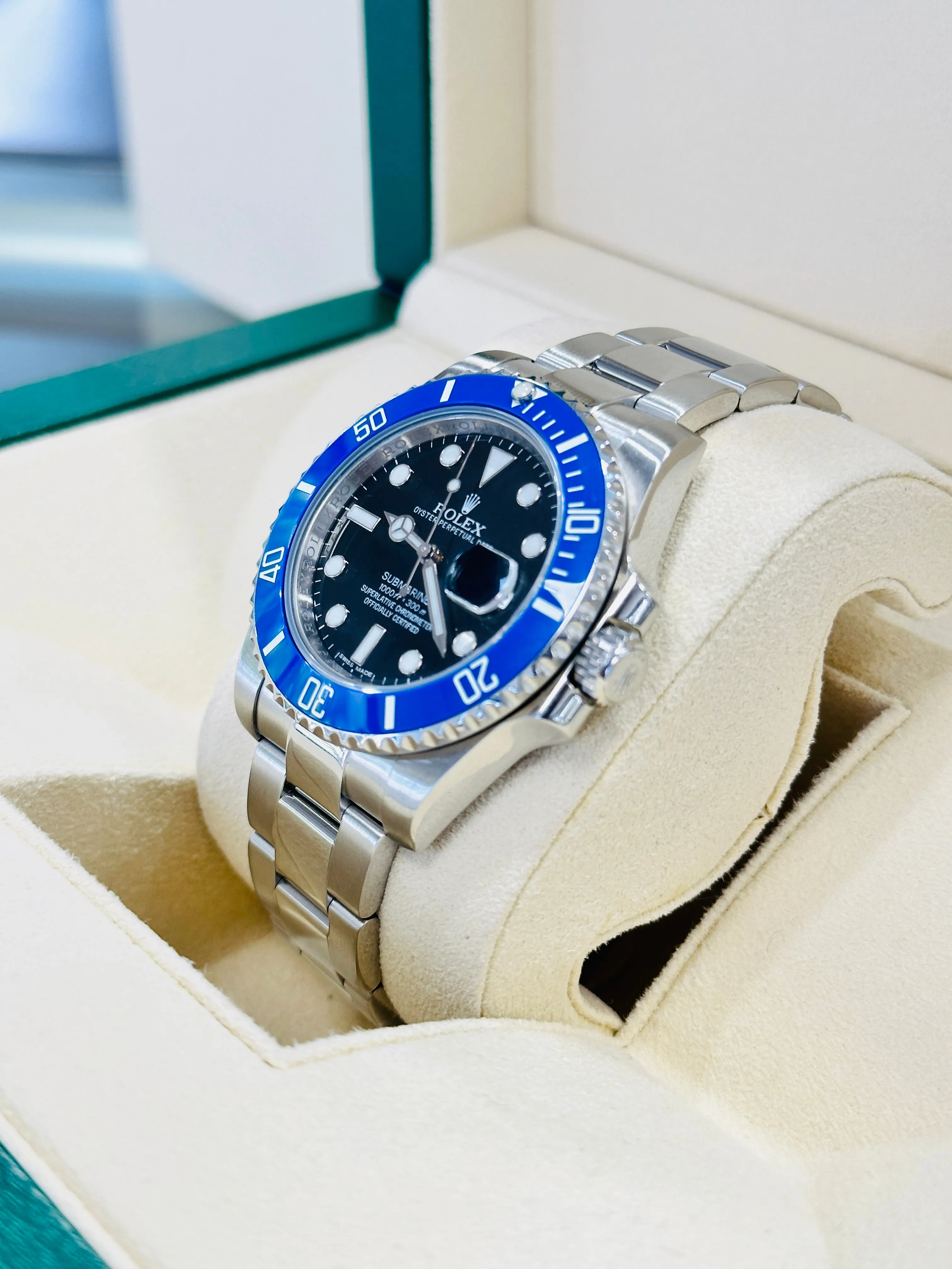 Rolex Submariner Date 116610LN Custom Blue Bezel Insert PreOwned