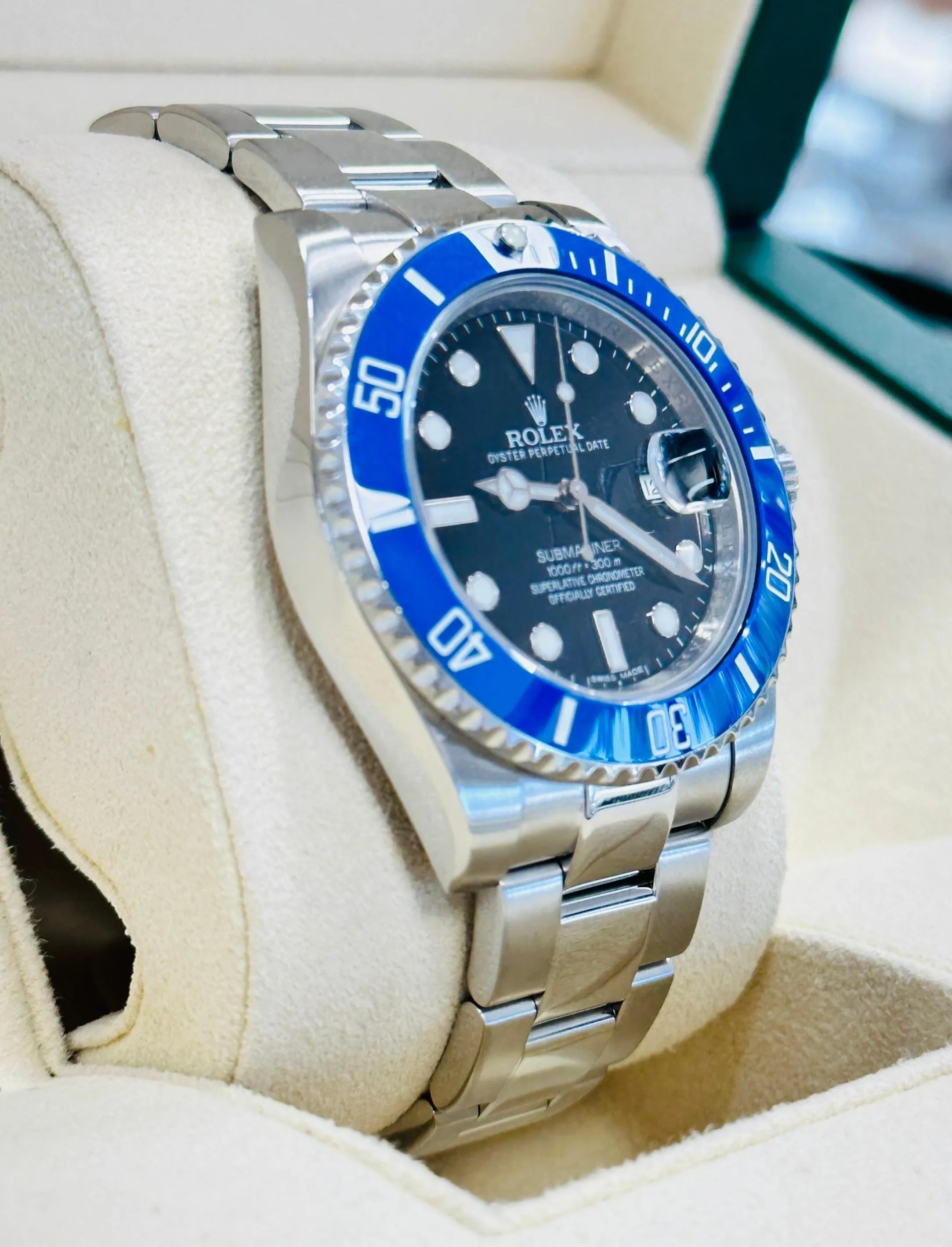 Rolex Submariner Date 116610LN Custom Blue Bezel Insert PreOwned