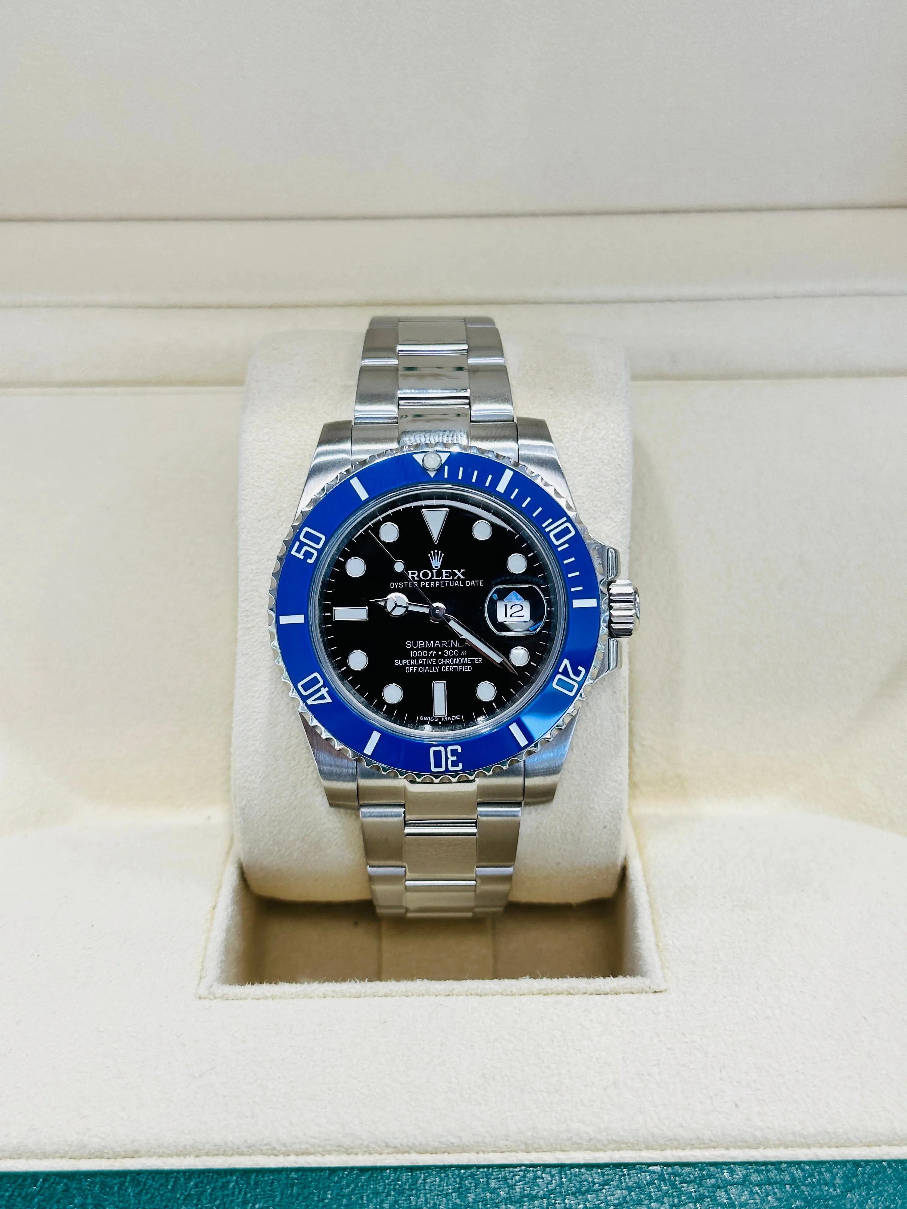 Rolex Submariner Date 116610LN Custom Blue Bezel Insert PreOwned