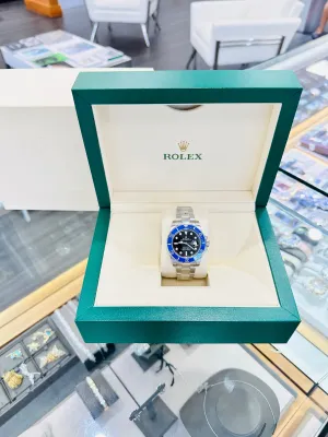 Rolex Submariner Date 116610LN Custom Blue Bezel Insert PreOwned