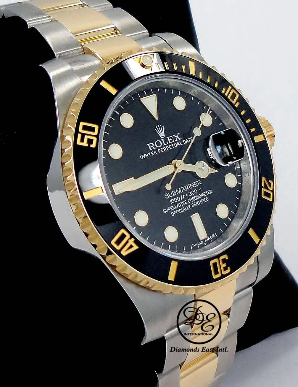 Rolex Submariner Date 116613LN Oyster Perpetual 18k Yellow Gold/ SS Black Ceramic