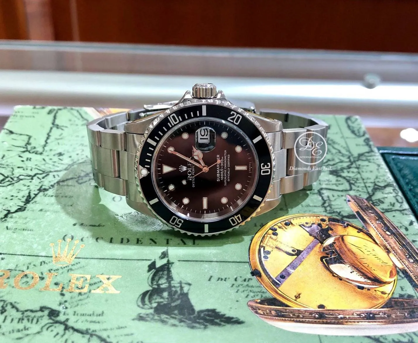 ROLEX Submariner Date 16610 Oyster Perpetual SS Black Dial Men's Watch