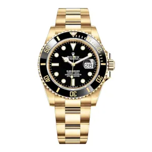 Rolex Submariner Date 41mm - Ref: 126618ln-0002 - Black Dial, 18K Yellow Gold Oyster Bracelet Watch