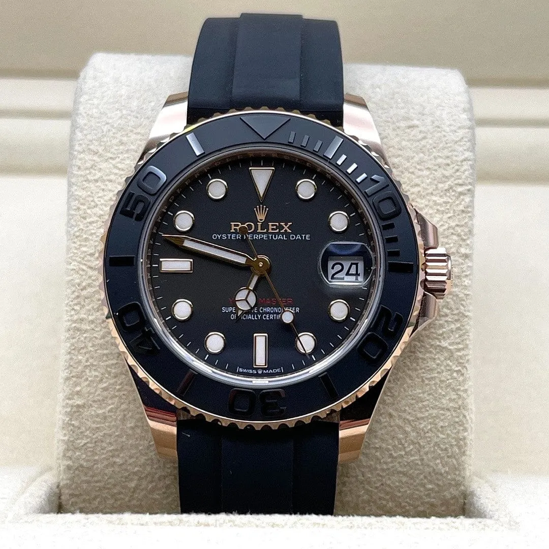 Rolex Yacht-Master 37 268655 Rose Gold Black Dial