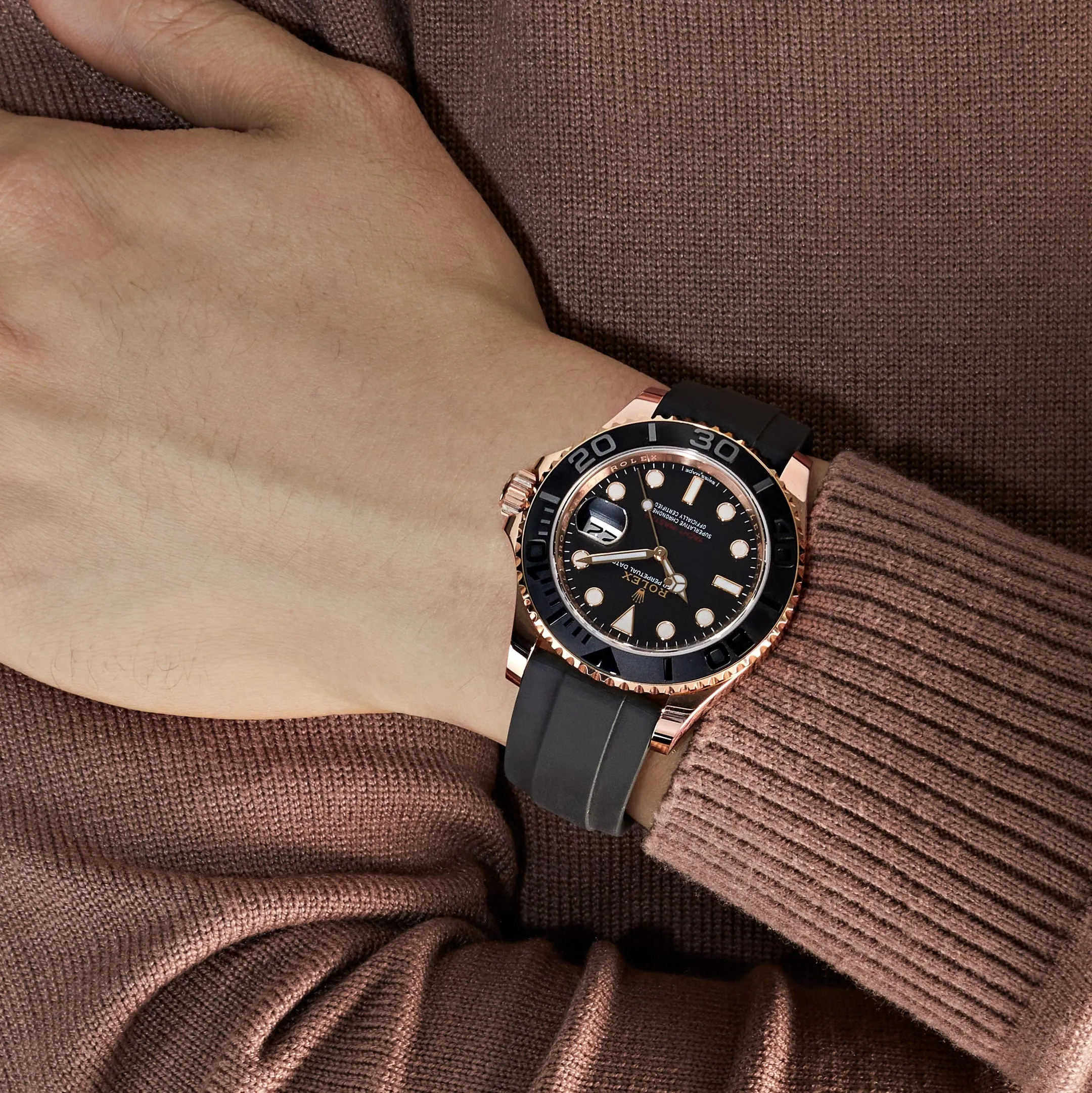 Rolex Yacht-Master 40 116655 Rose Gold Black Dial