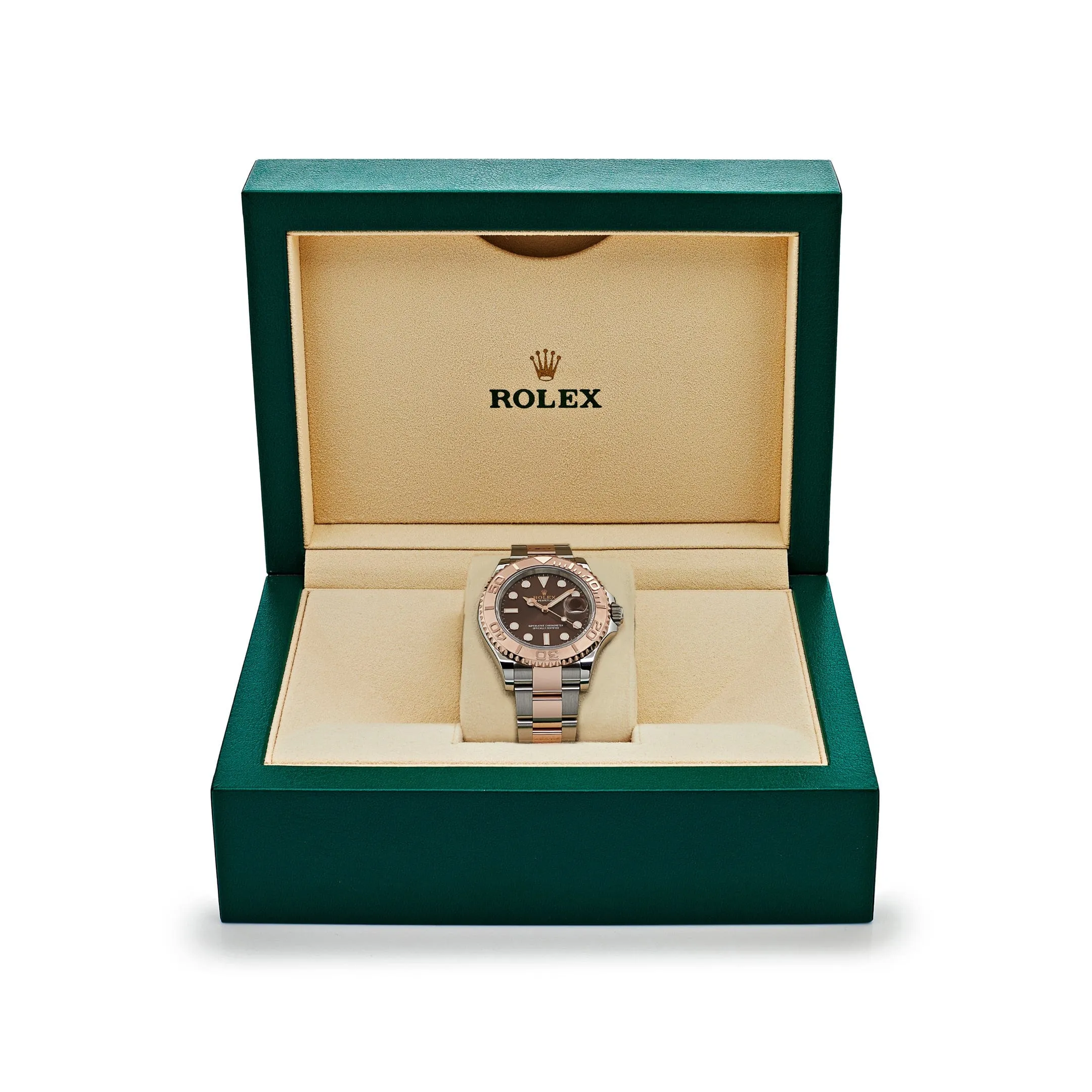 Rolex Yacht-Master 40 126621 Stainless Steel Rose Gold Brown Dial