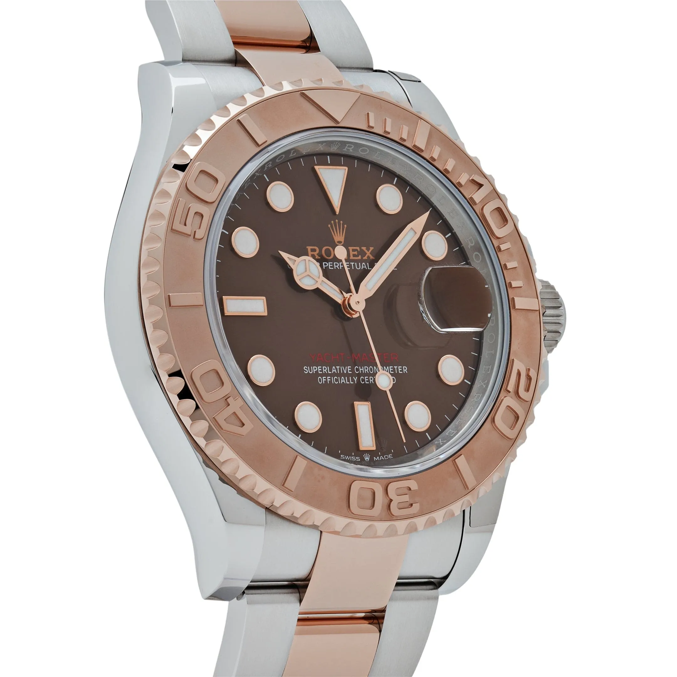 Rolex Yacht-Master 40 126621 Stainless Steel Rose Gold Brown Dial