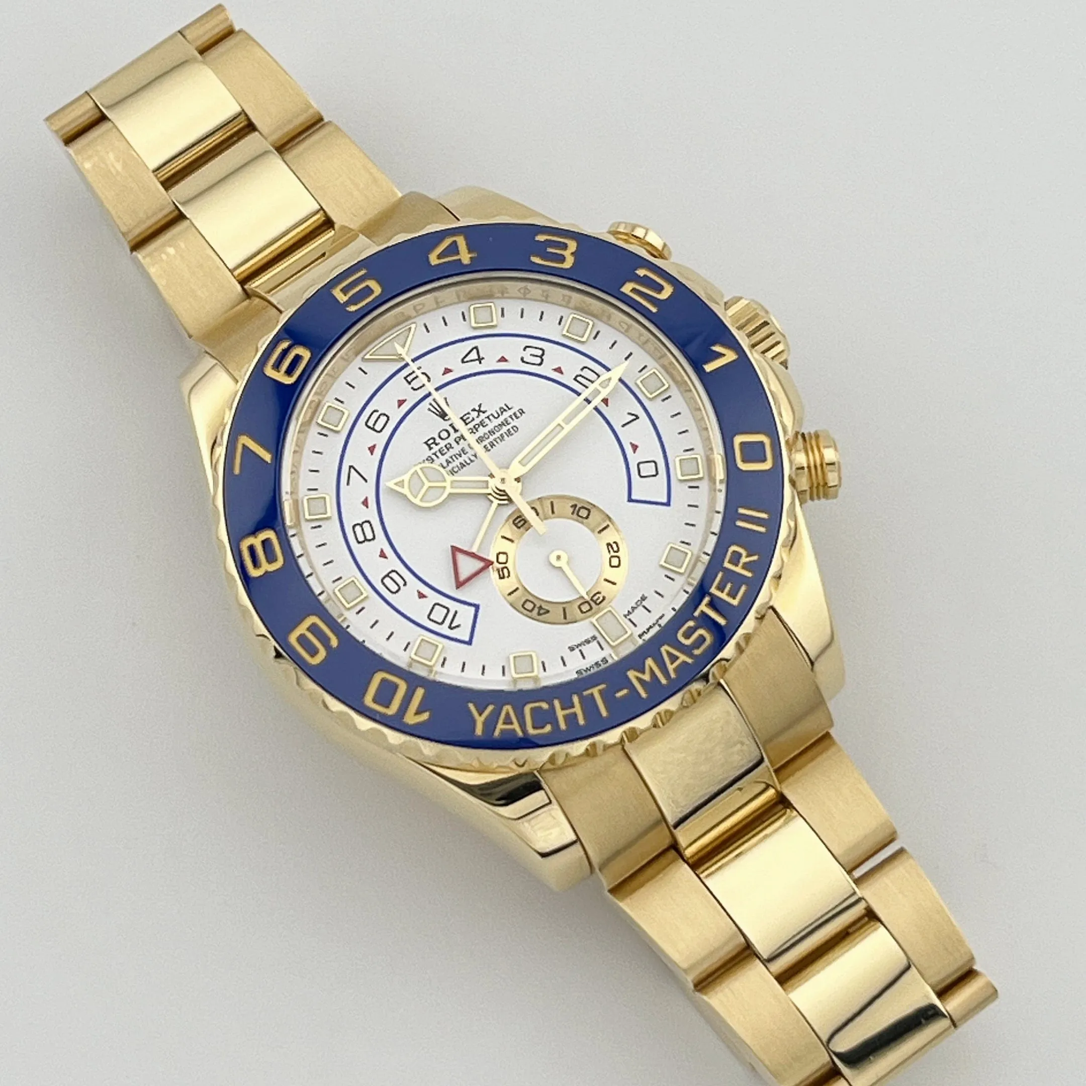 Rolex Yacht-Master II 116688 Yellow Gold White Dial (2017)