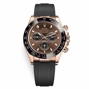 Rolex Cosmograph Daytona 40mm - Ref: 116515 LN-0041 - Chocolate & Black Index Dial & Ceramic Bezel, 18K Rose Gold Case Black Oysterflex Bracelet Men's Watch