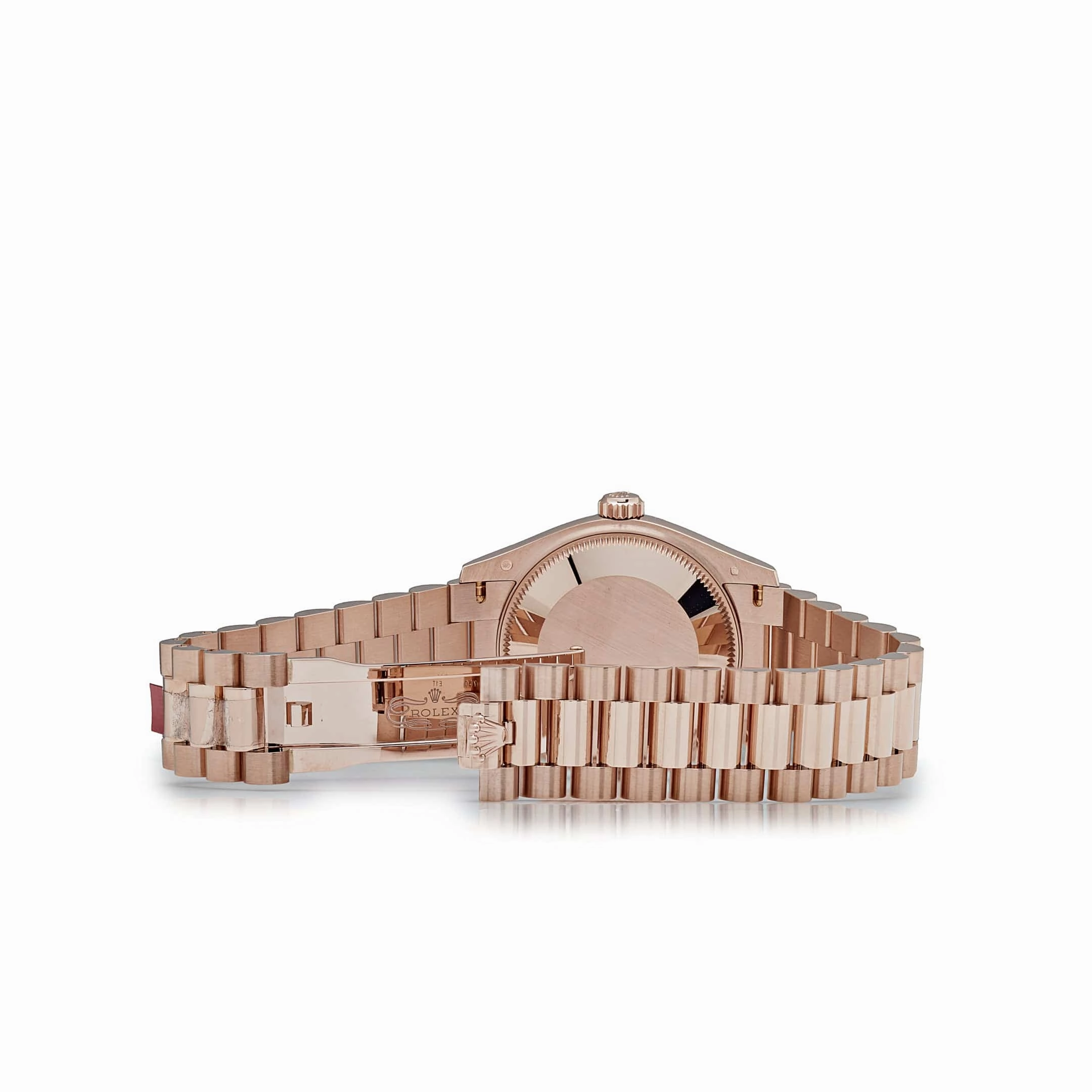 Rolex Datejust 31 278275 'Ladies' Rose Gold Diamond Chocolate Dial President (2024)
