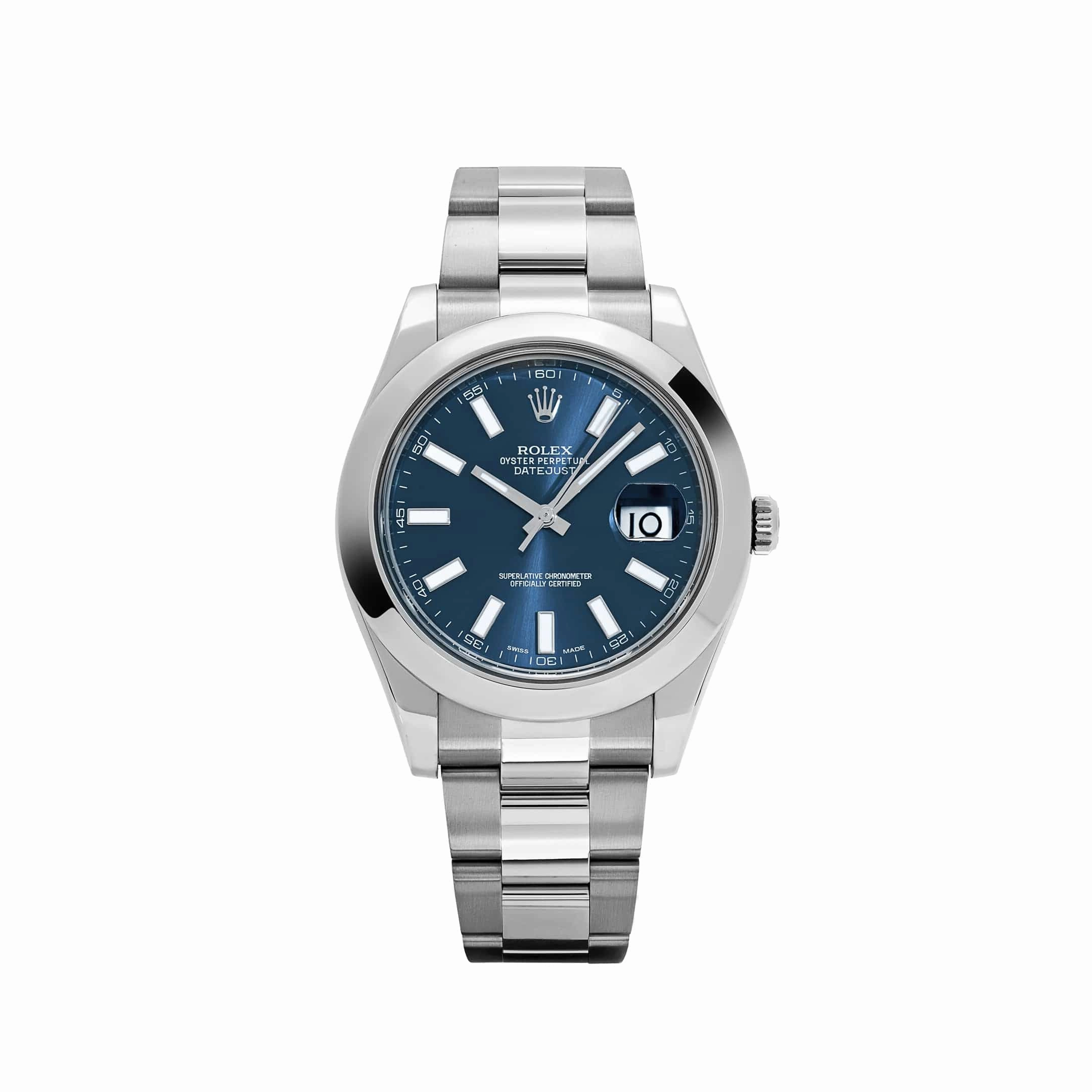Rolex Datejust 41 116300 Stainless Steel Blue Dial Oyster