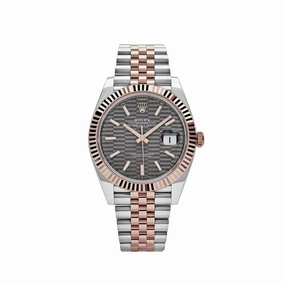 Rolex Datejust 41 126331 Rose Gold Stainless Steel Rhodium Slate Fluted Motif Dial Jubilee (2023)