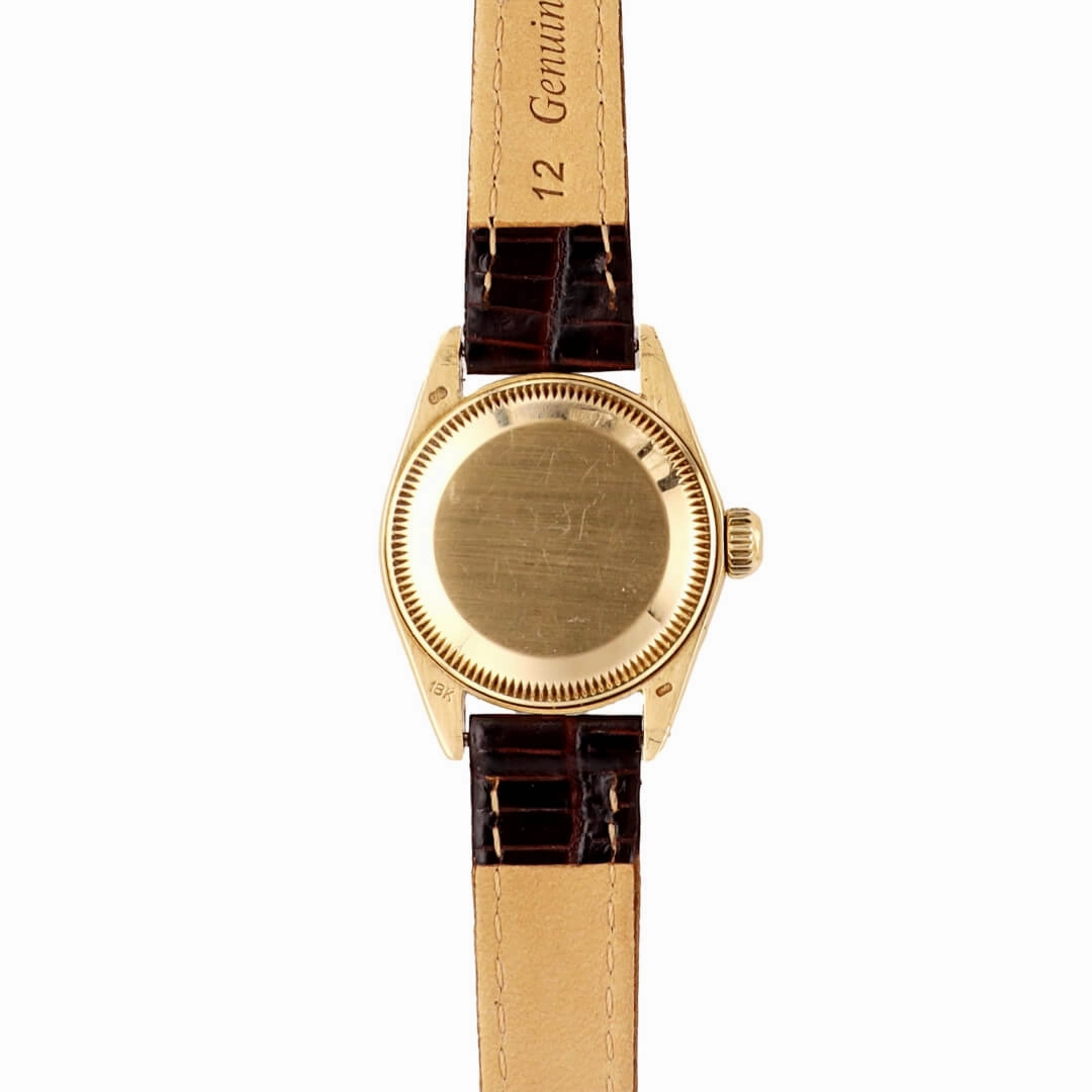 Rolex Datejust Ladies Ref. 6917, 18k Gold  Blue Dial (Circa 1978)