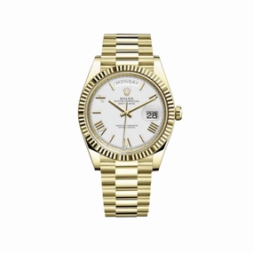 Rolex Day-Date 40 228238 Yellow Gold White Dial