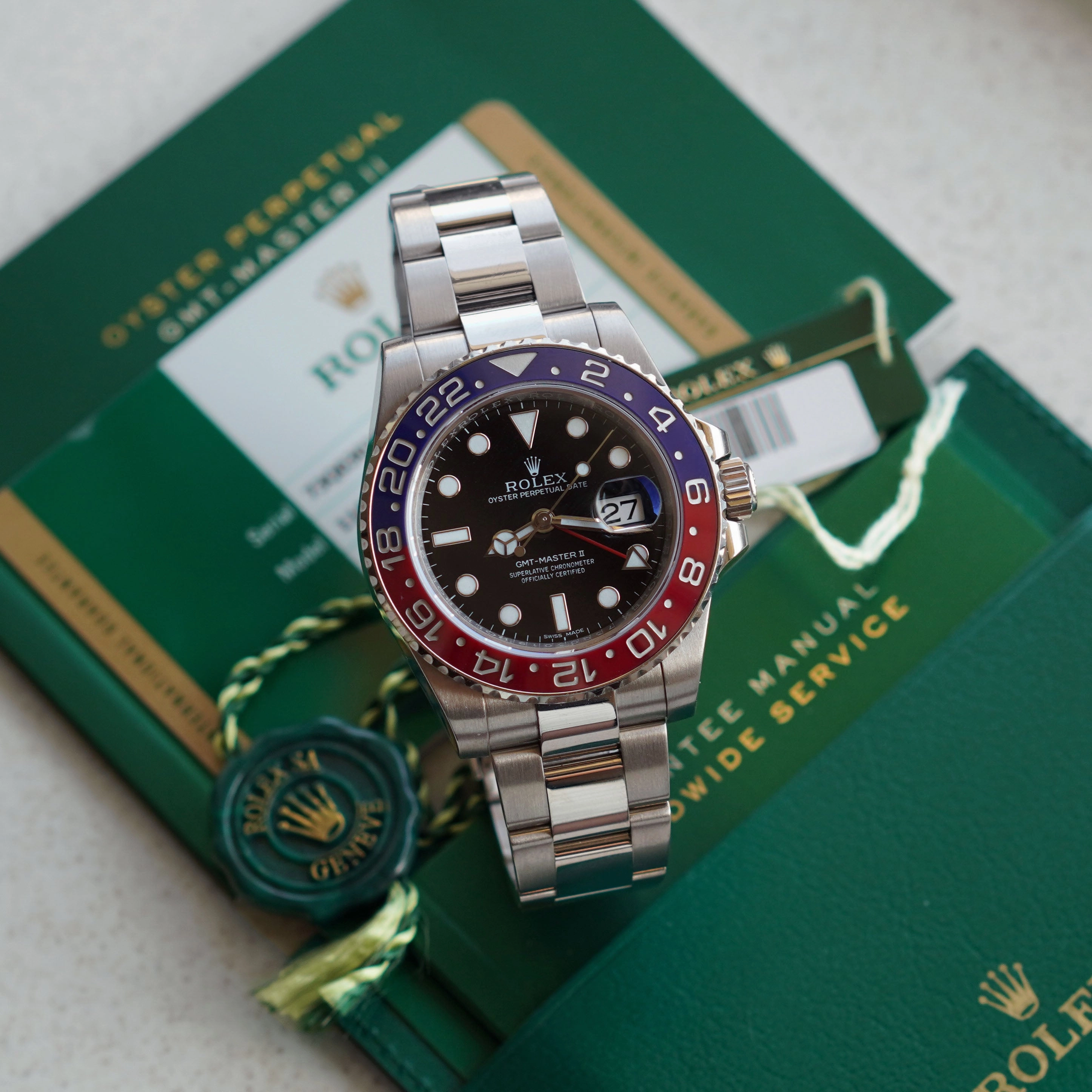 Rolex GMT Master II "Pepsi", White Gold