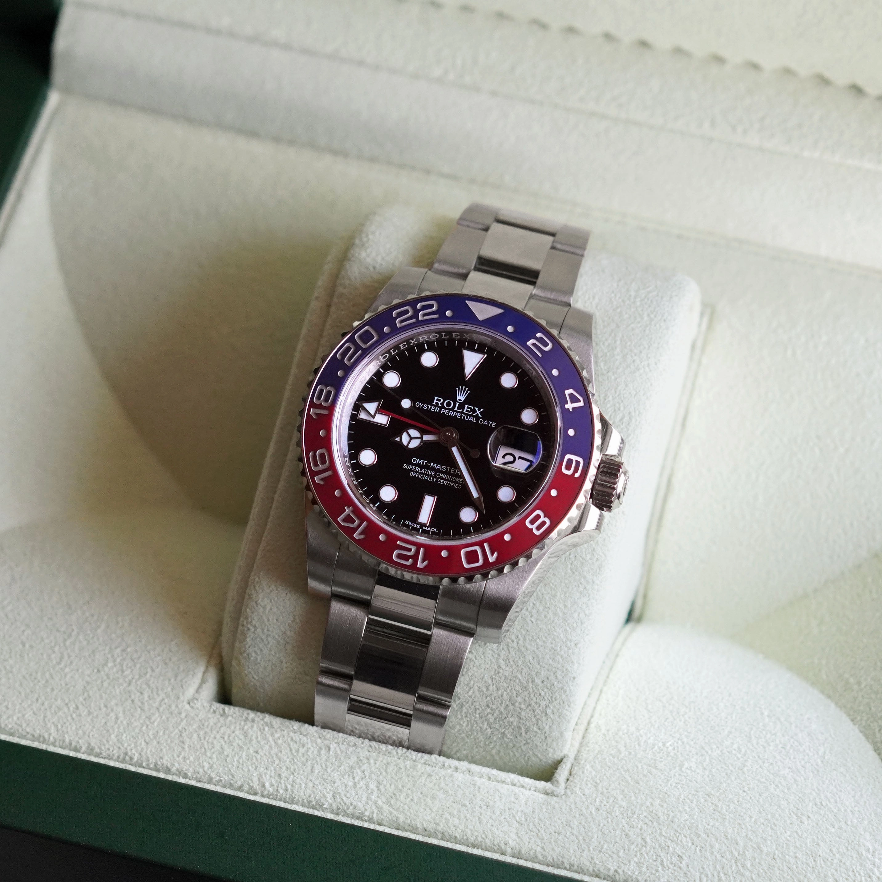 Rolex GMT Master II "Pepsi", White Gold