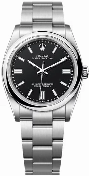Rolex Oyster Perpetual 36 Black Dial Oyster Bracelet - 126000 - 2025