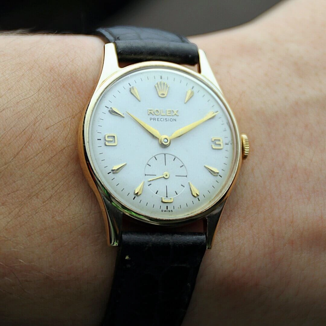 Rolex Precision 9k Gold, 1950