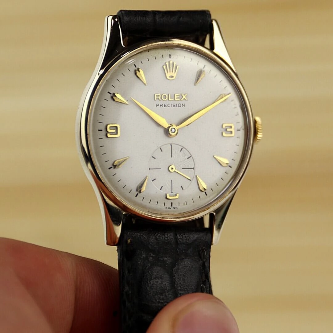 Rolex Precision 9k Gold, 1950