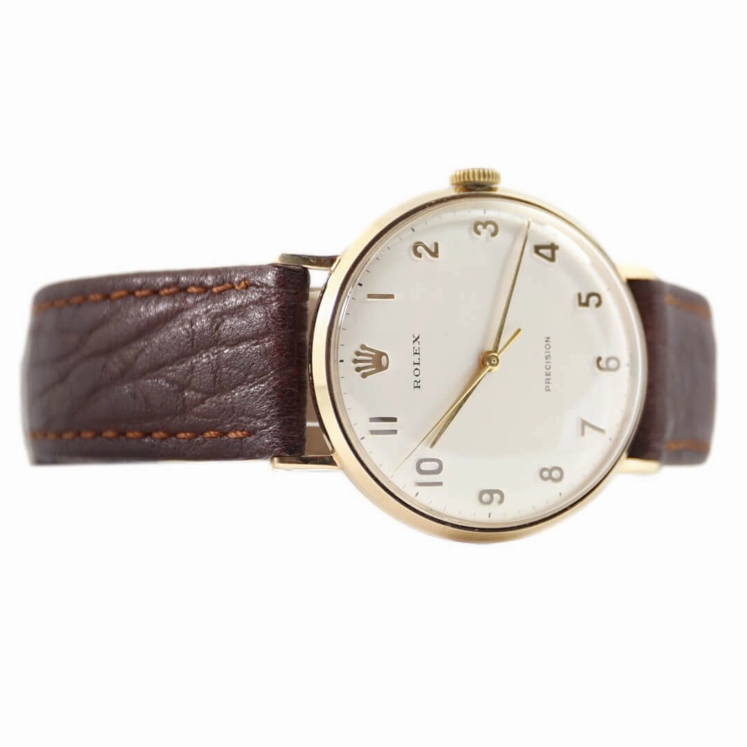 Rolex Precision 9k Gold Presentation Watch