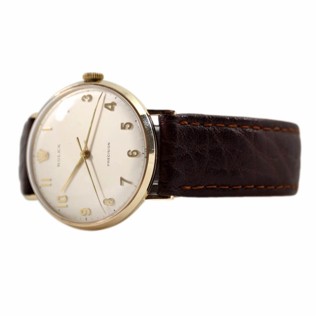 Rolex Precision 9k Gold Presentation Watch