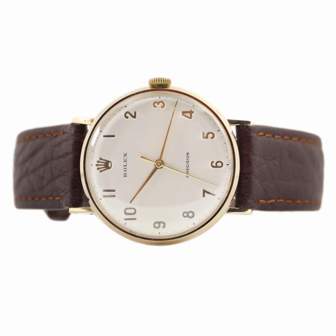 Rolex Precision 9k Gold Presentation Watch