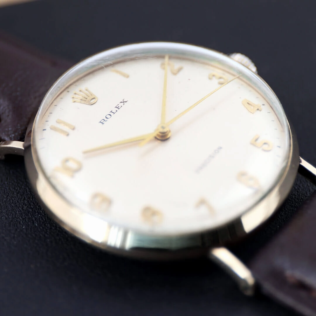 Rolex Precision, 9k Gold Vintage Watch, 1971