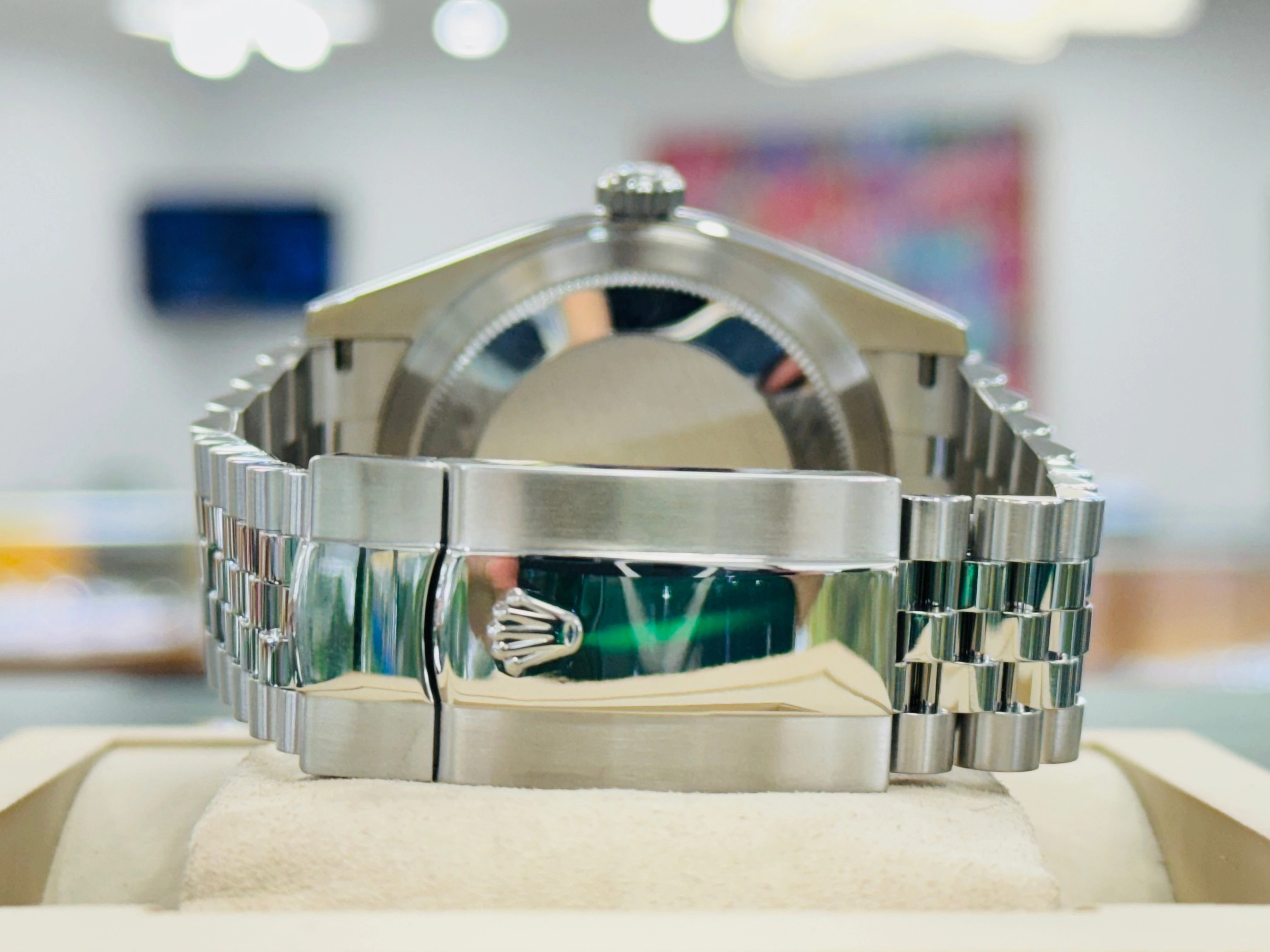 Rolex Sky-Dweller 326934 Jubilee Bracelet White Dial 18K White Gold Bezel Watch