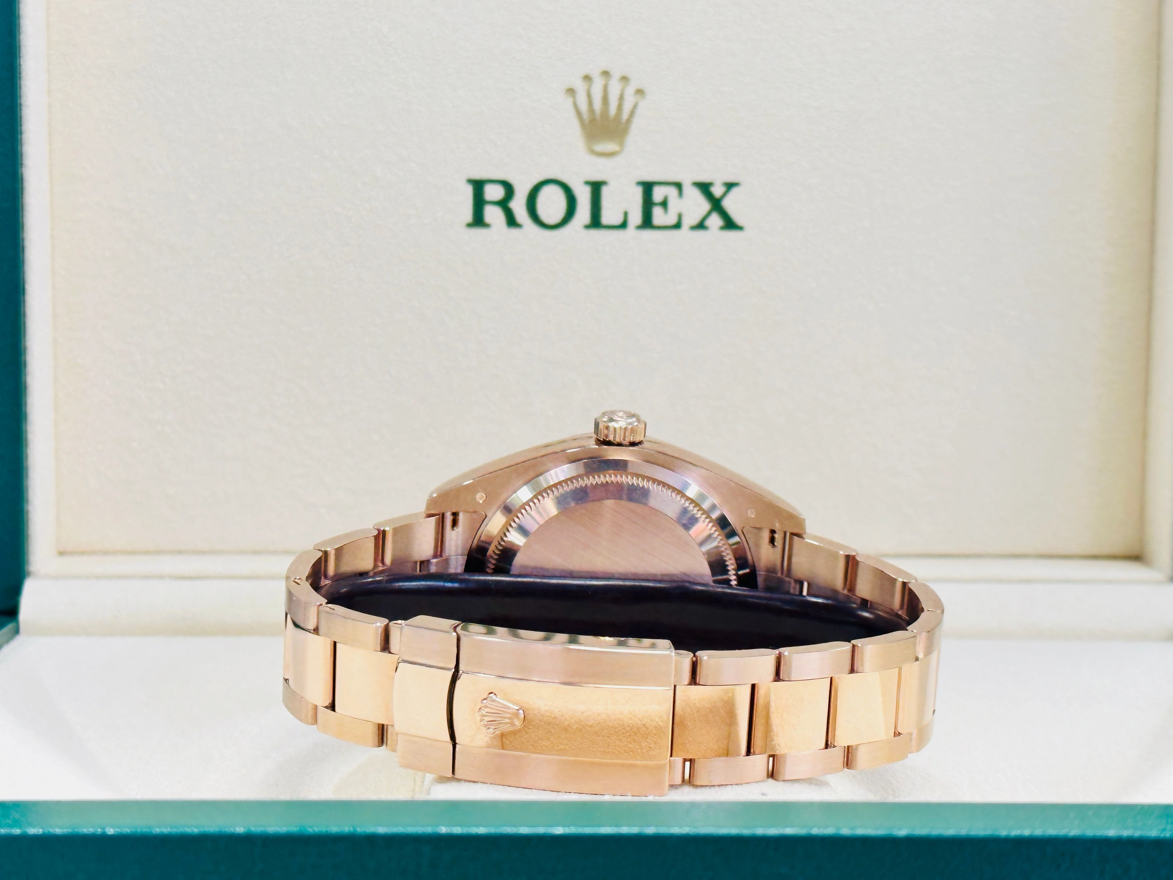 Rolex Sky-Dweller 326935 EverRose Gold Grey Rhodium Dial 42mm MINT Box /Papers